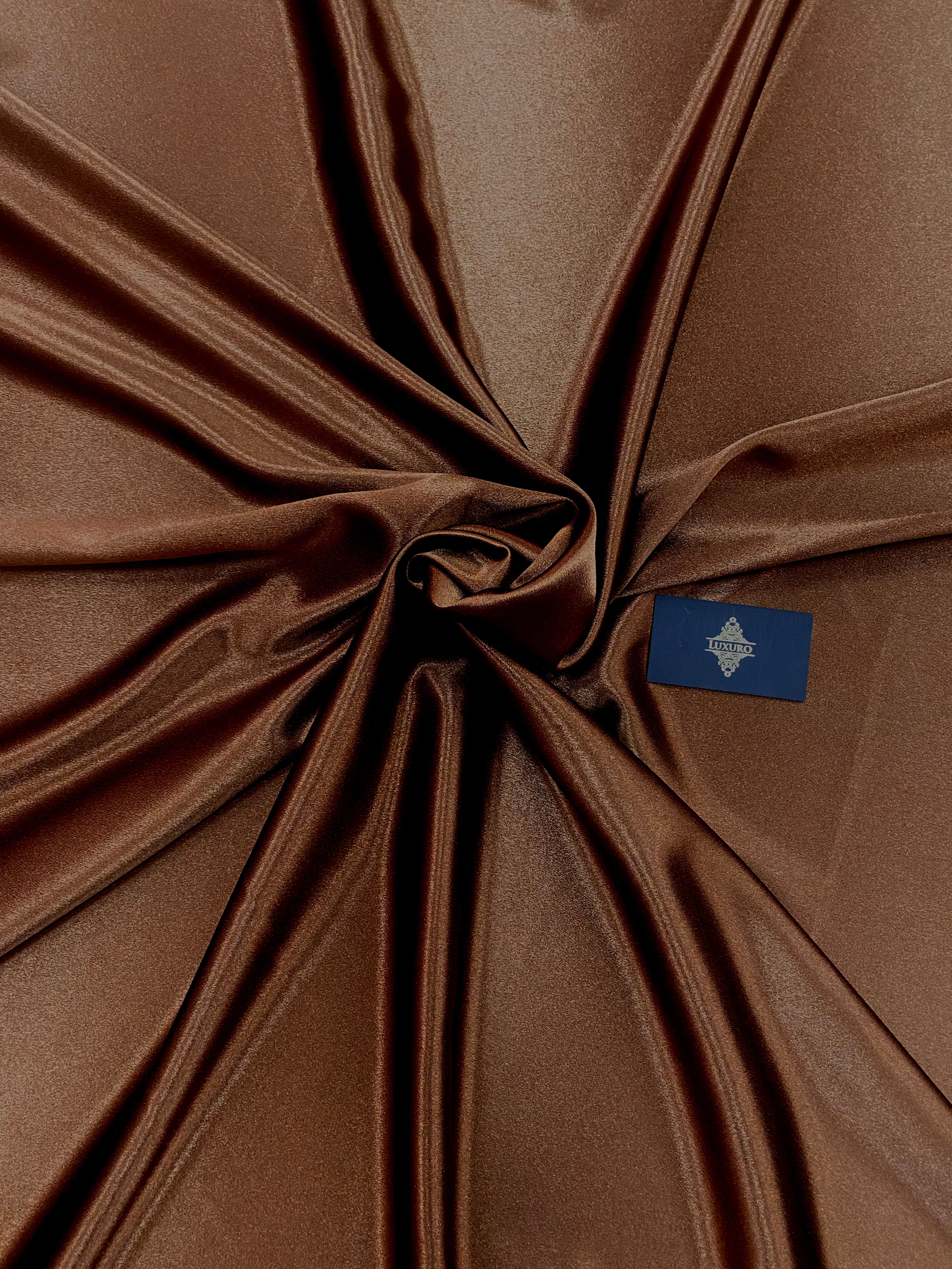 Tafta Elastica Metalizata Ciocolatie