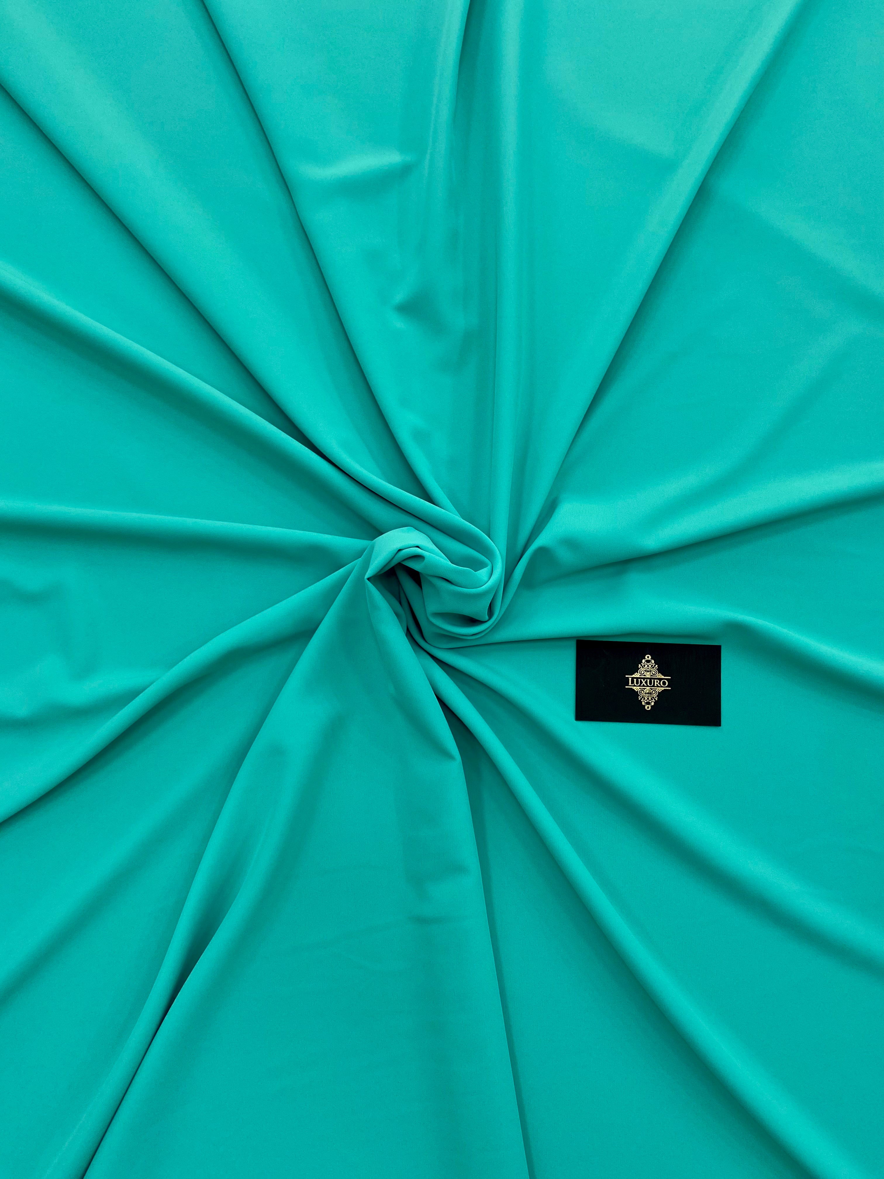 Triplu Voal Elastic Turcoaz