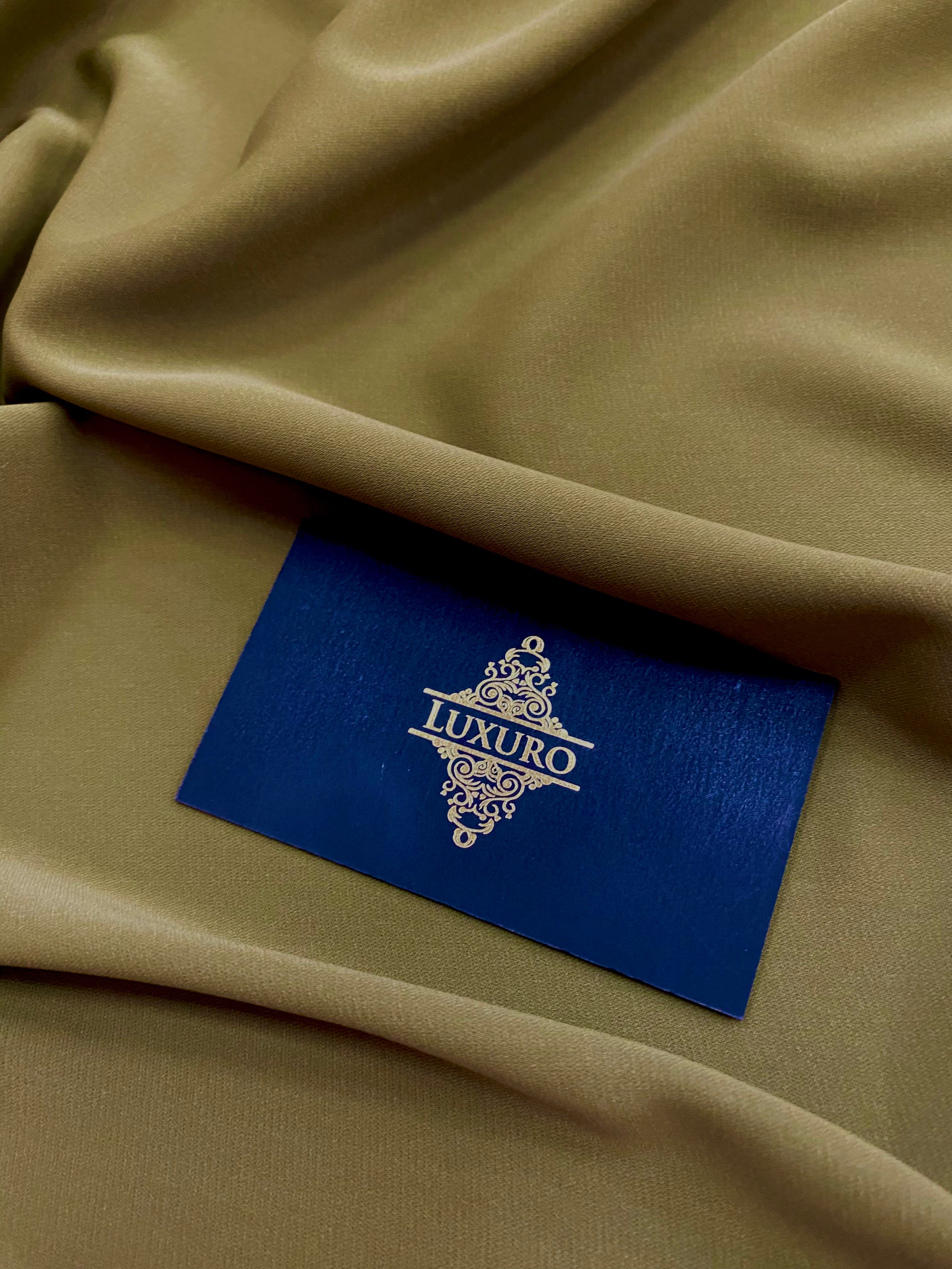 Triplu Voal Elastic Olive