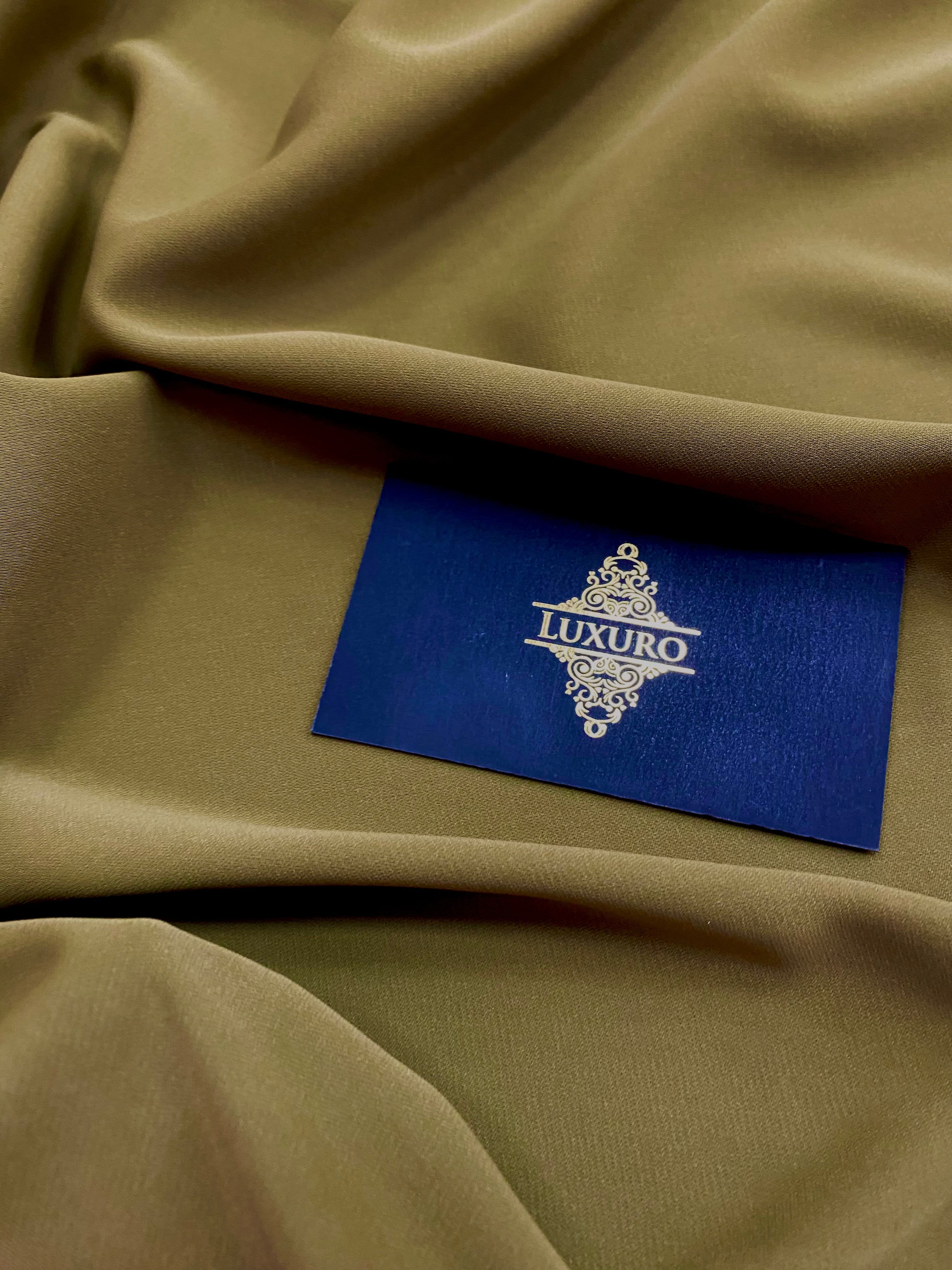 Triplu Voal Elastic Olive