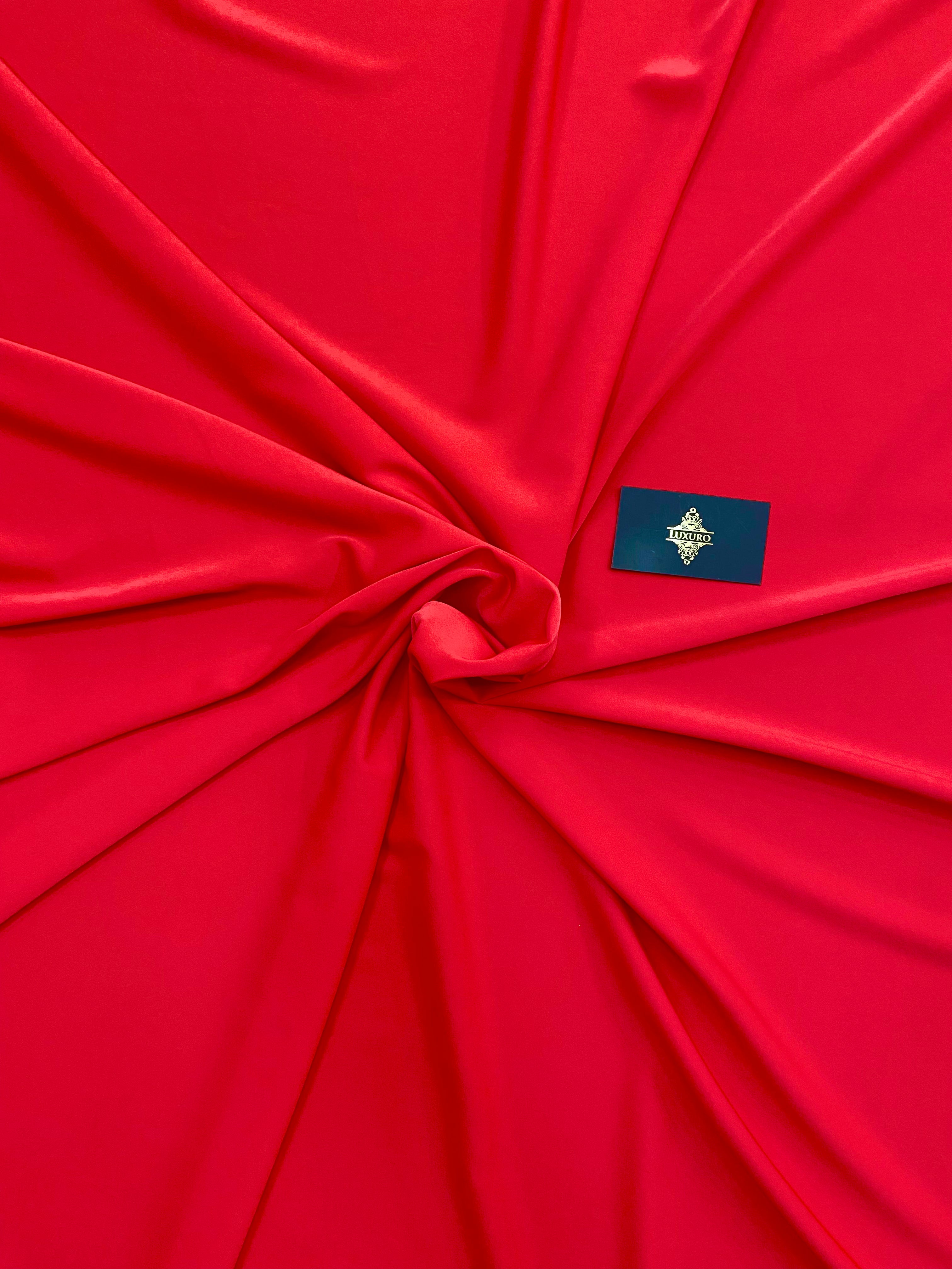 Triplu Voal Elastic Rosu Aprins