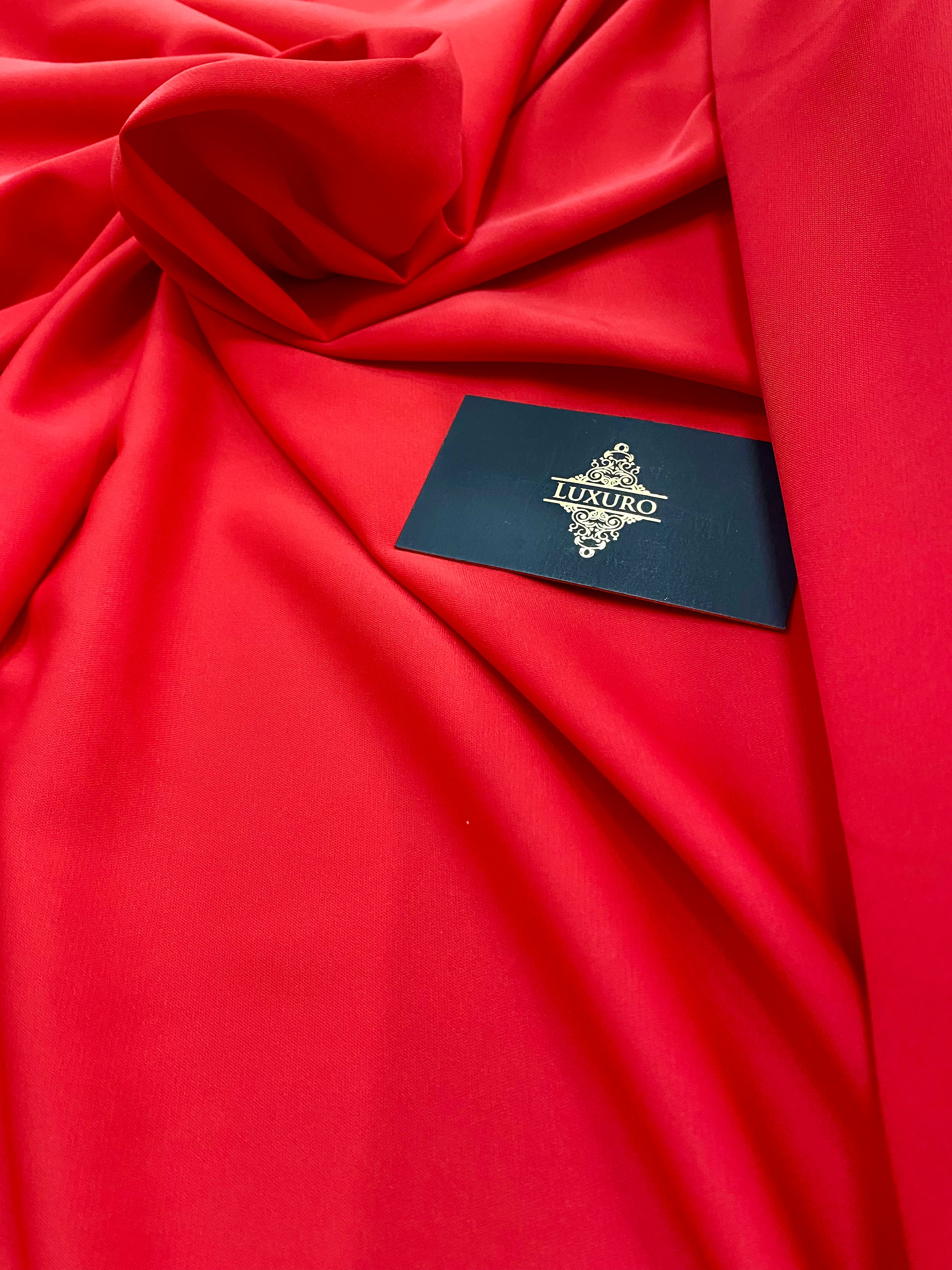 Triplu Voal Elastic Rosu Aprins