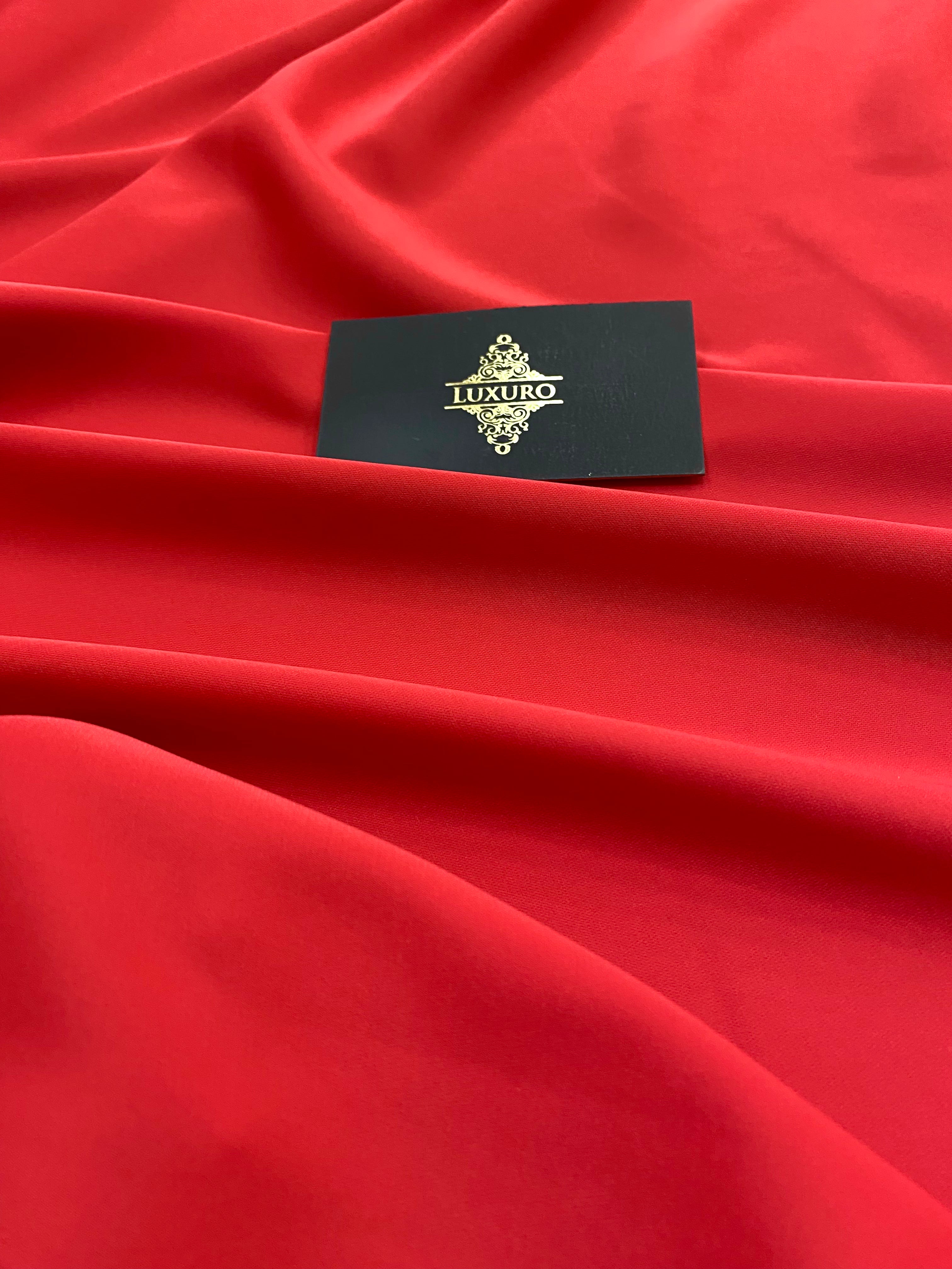 Triplu Voal Elastic Rosu Aprins