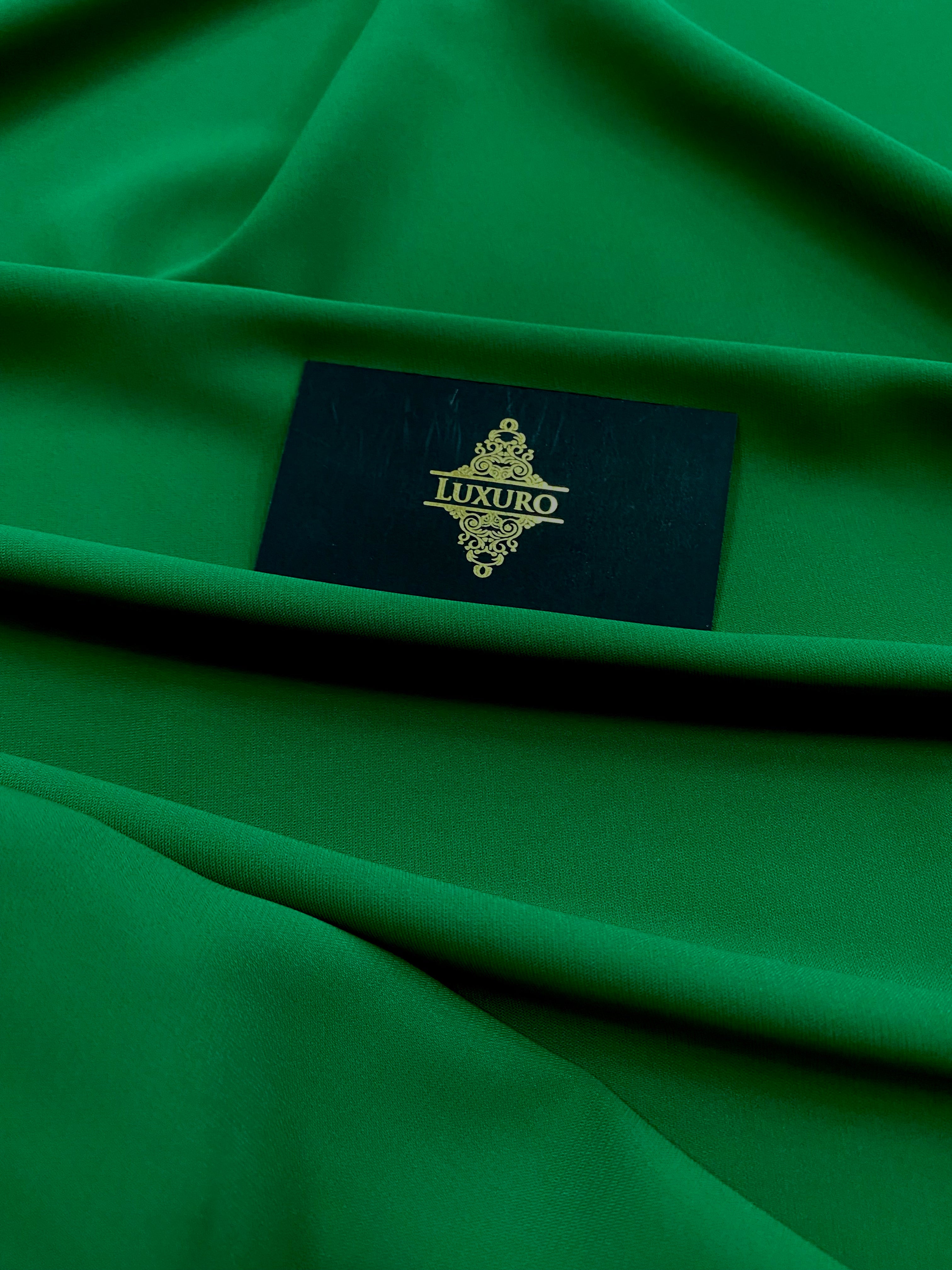 Triplu Voal Elastic Verde Smarald