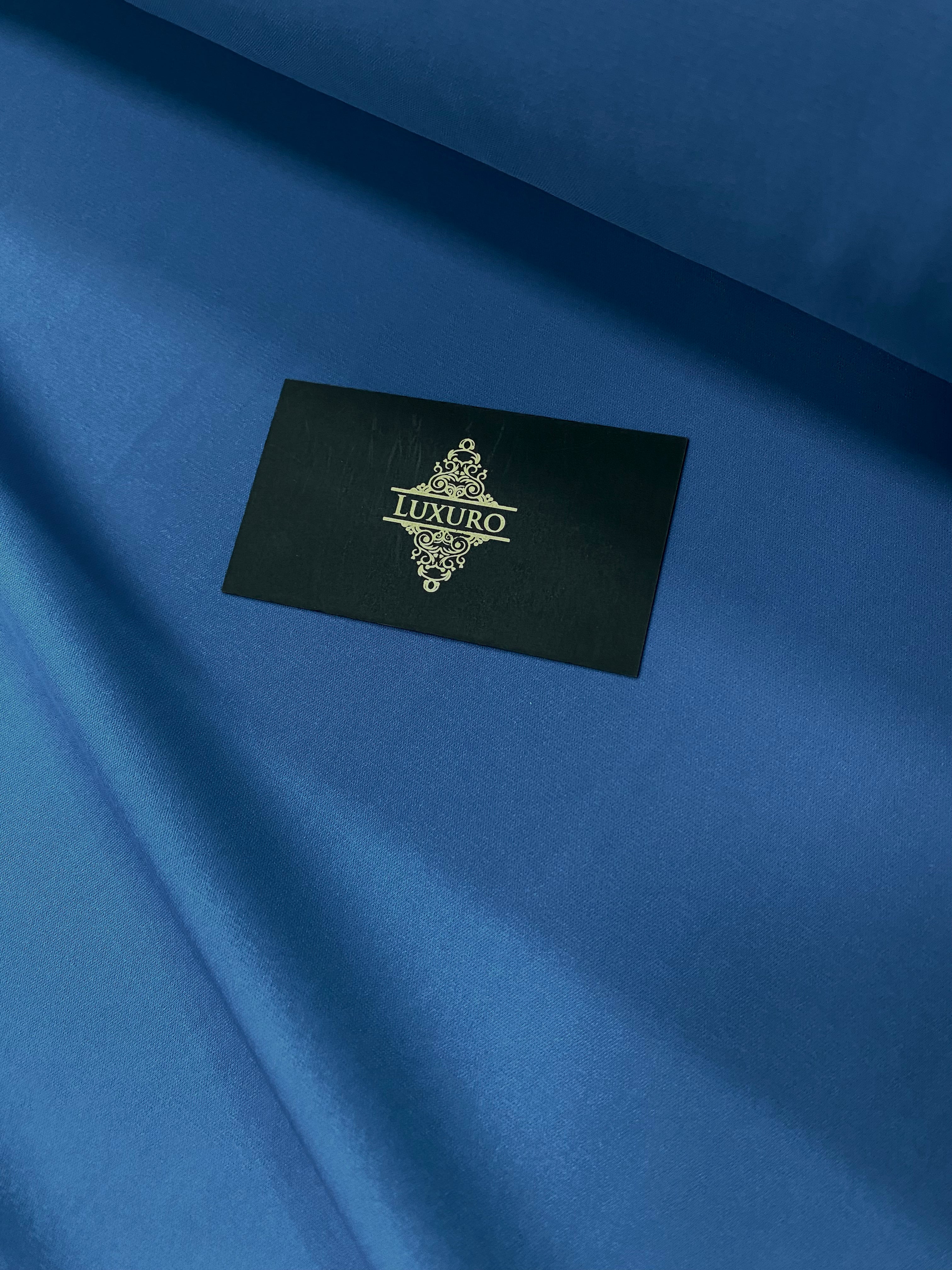 Triplu Voal Elastic Albastru Marin