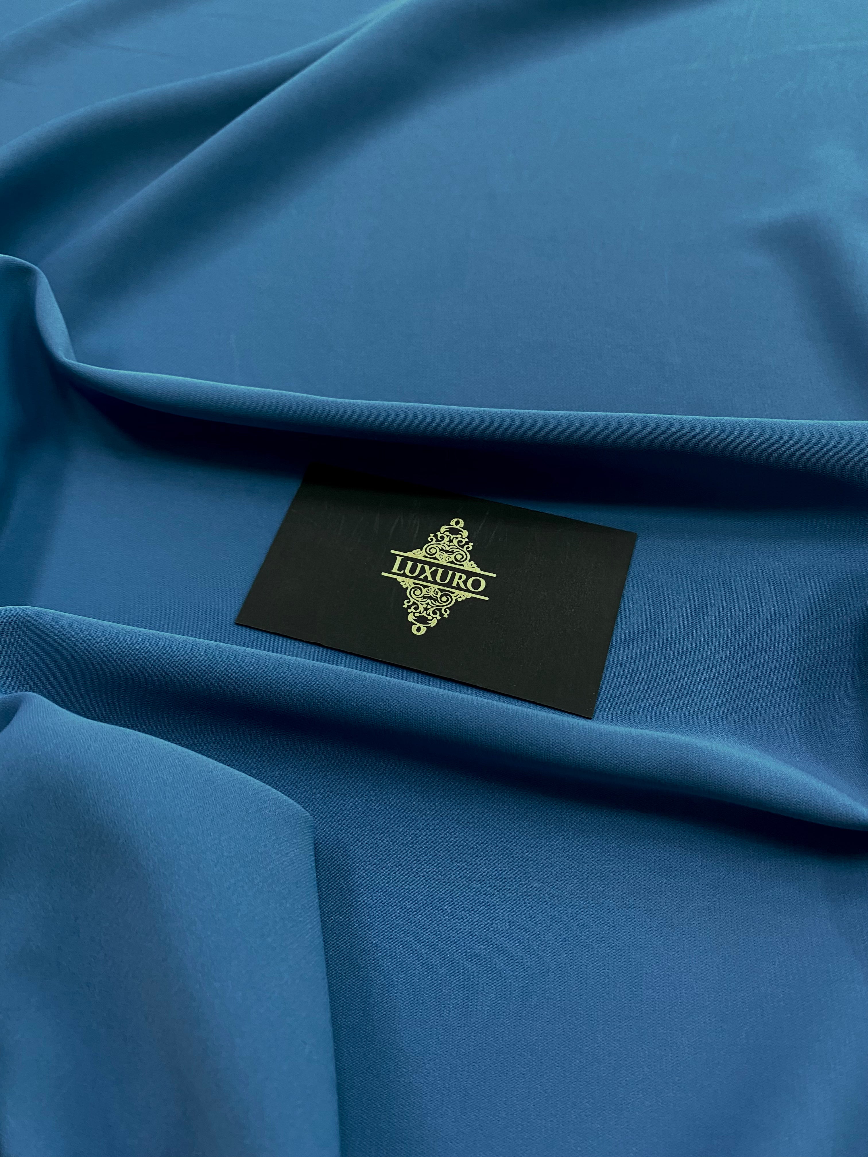 Triplu Voal Elastic Albastru Marin