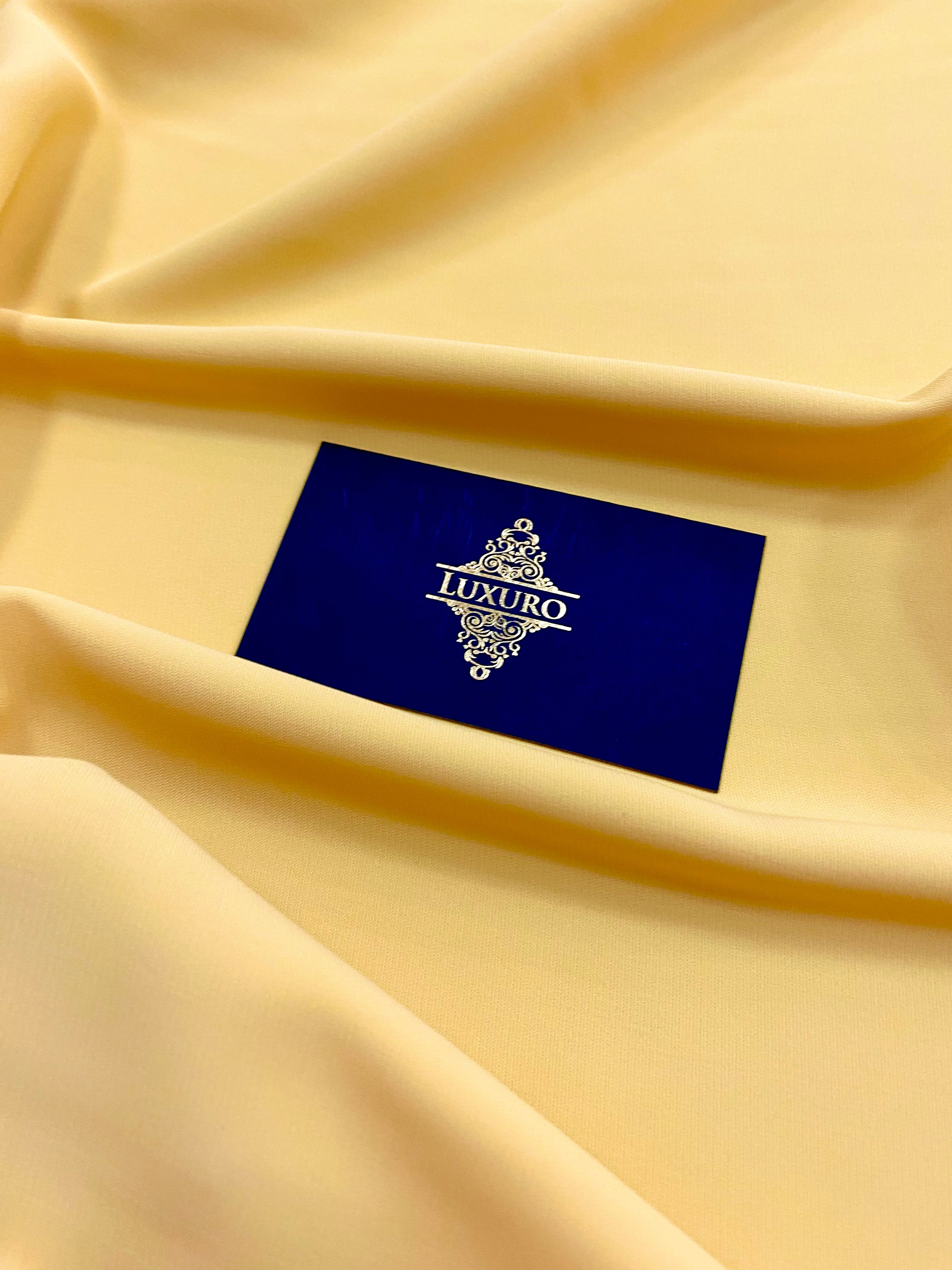 Triplu Voal Elastic Galben Deschis