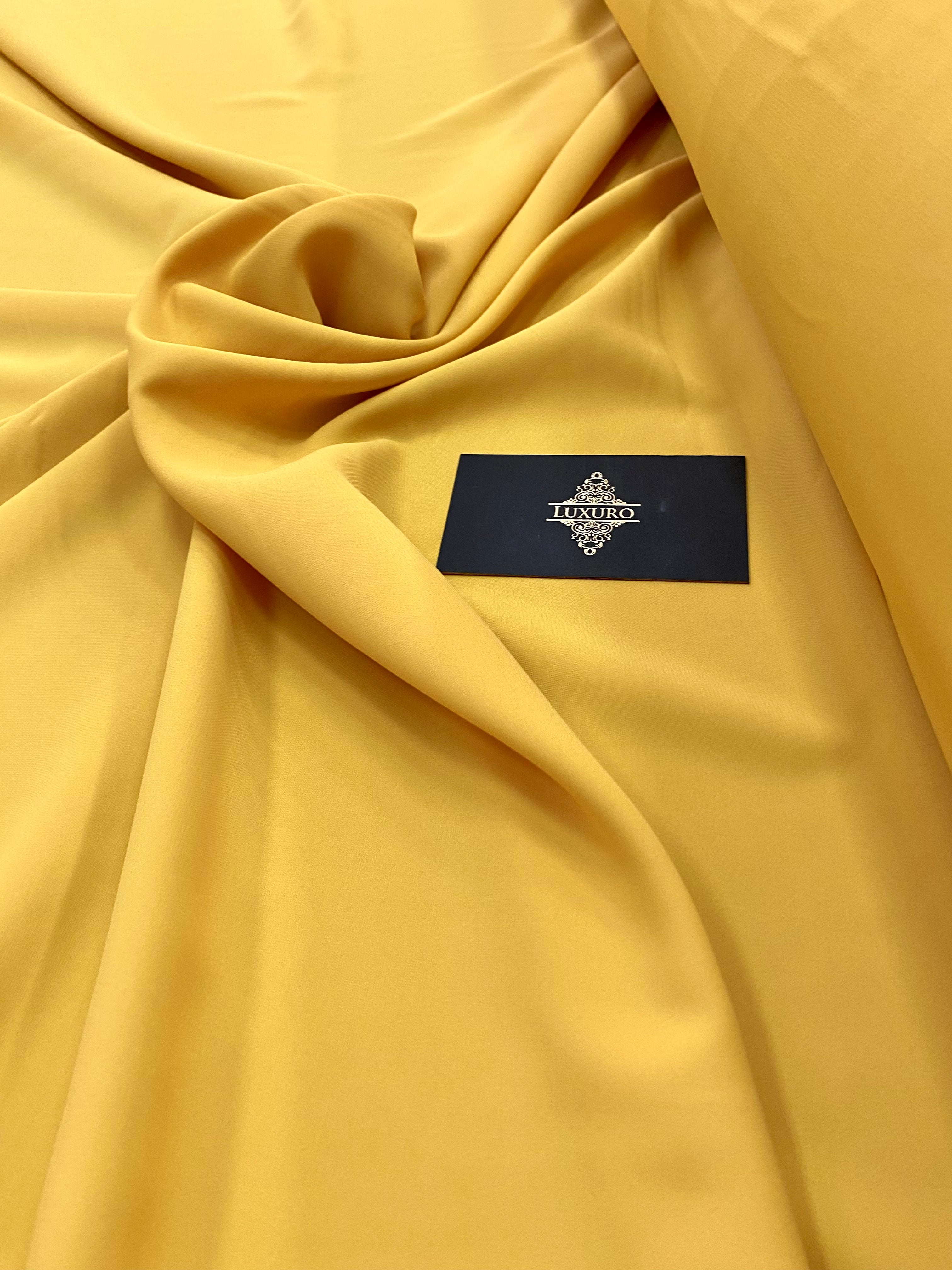 Triplu Voal Elastic Galben Inchis