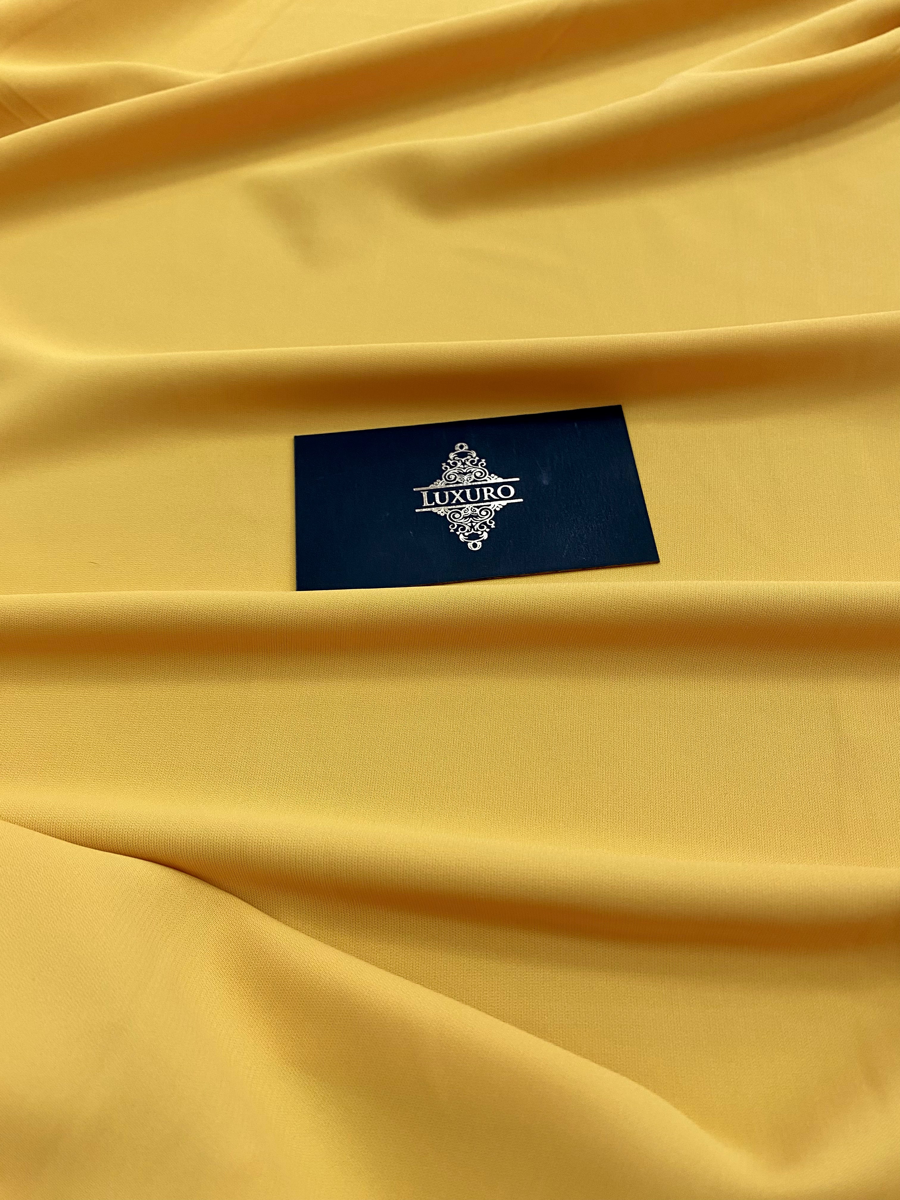 Triplu Voal Elastic Galben Inchis