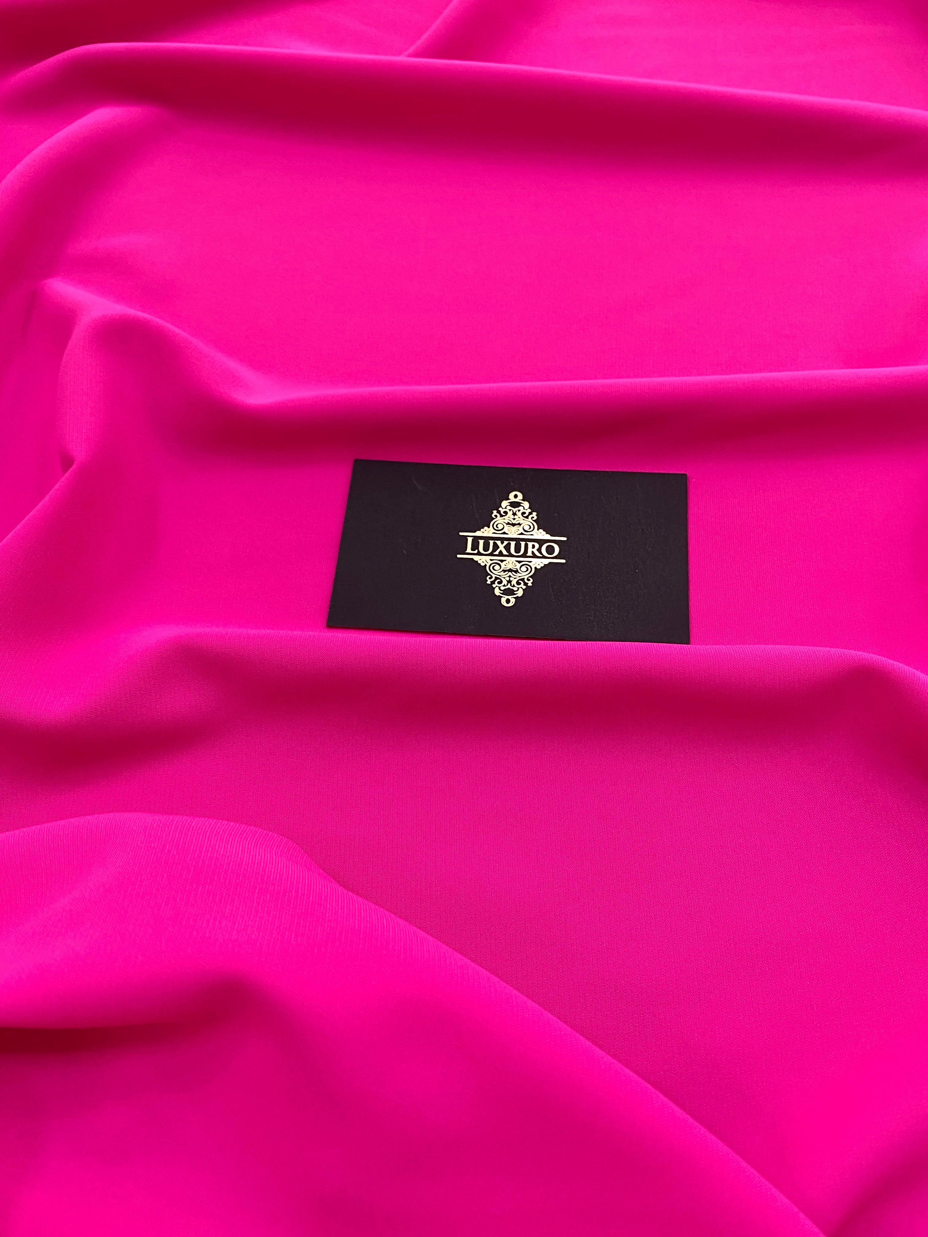 Triplu Voal Elastic Fucsia
