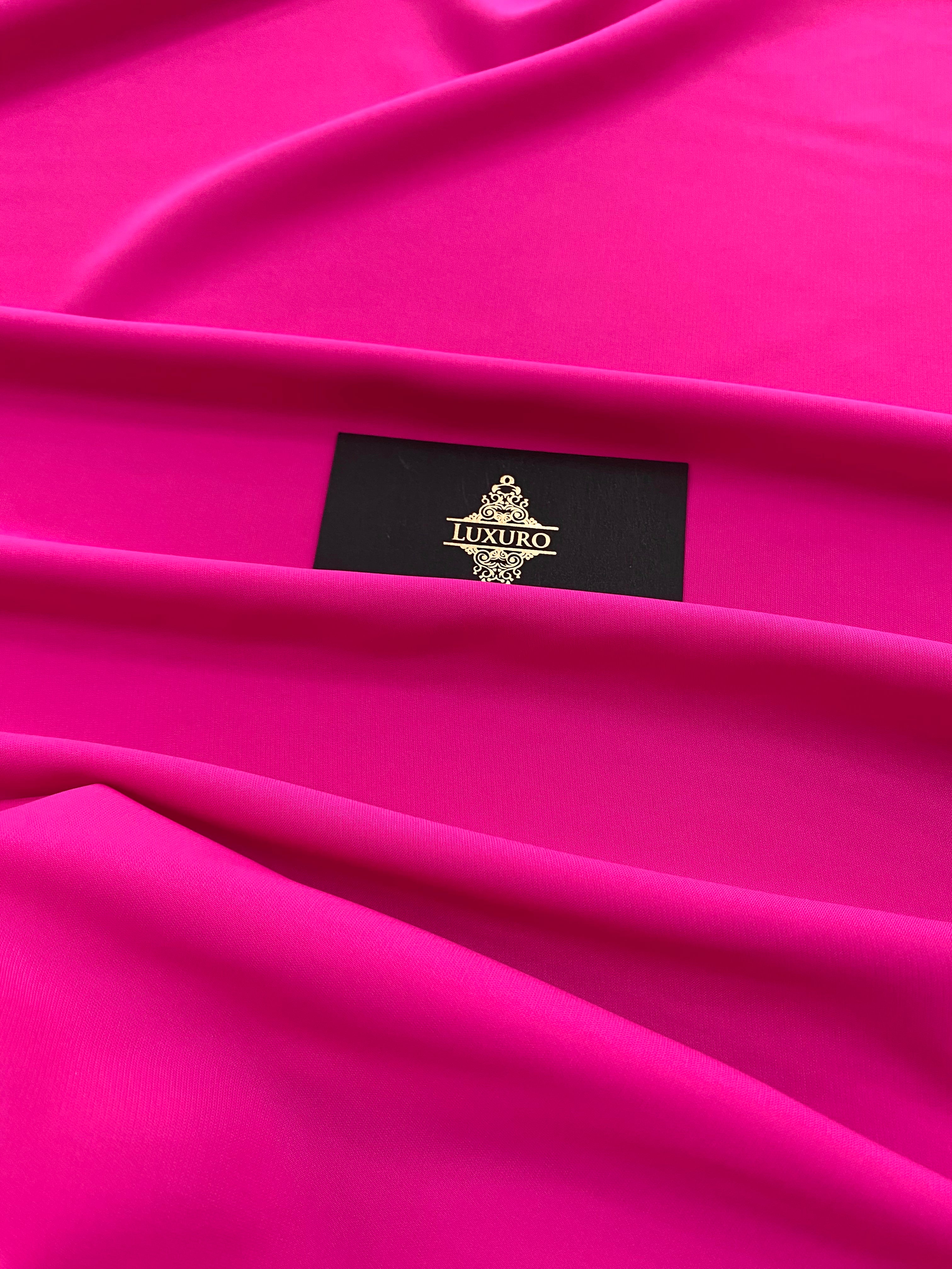 Triplu Voal Elastic Fucsia