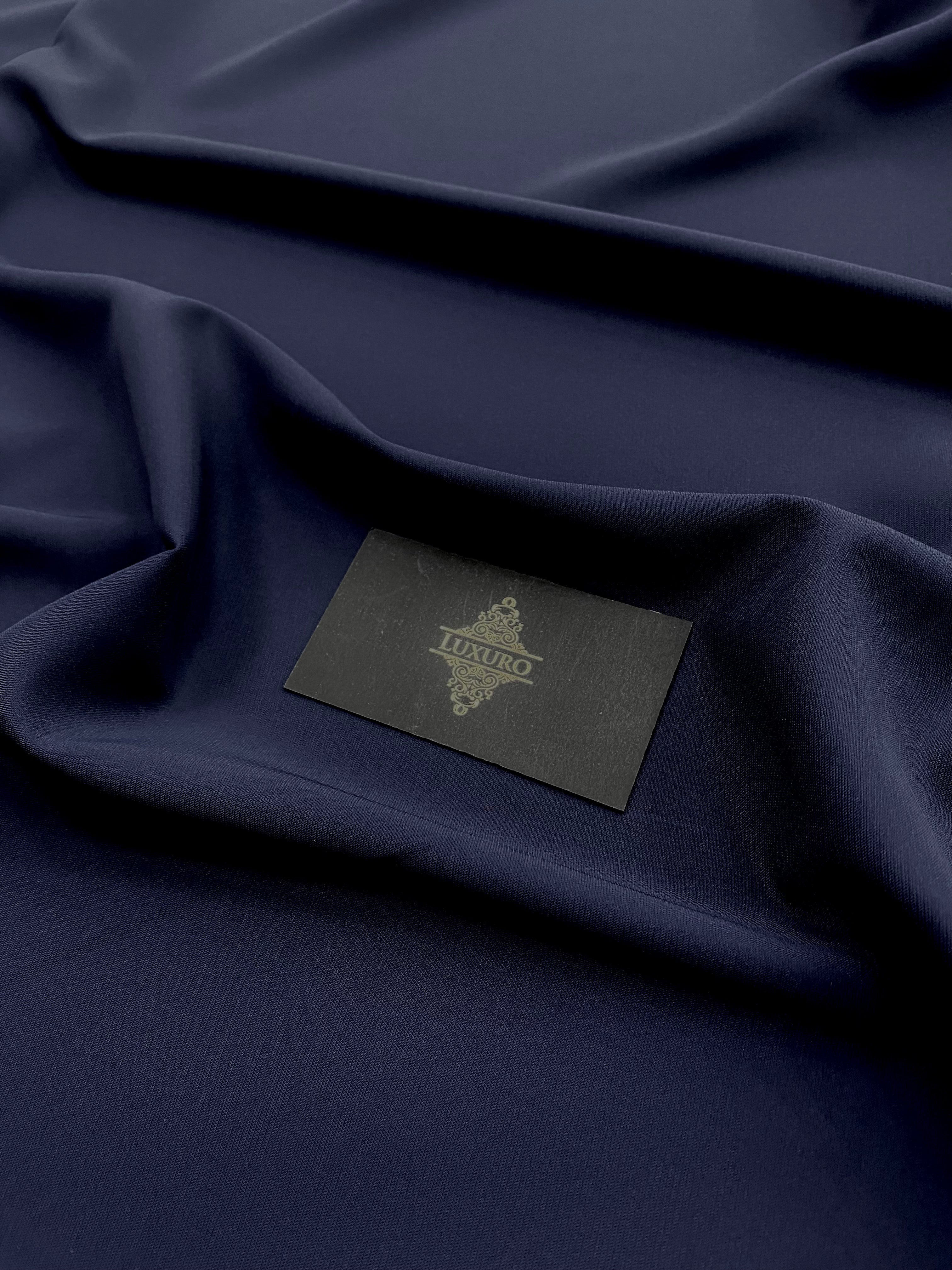 Triplu Voal Elastic Bleumarin