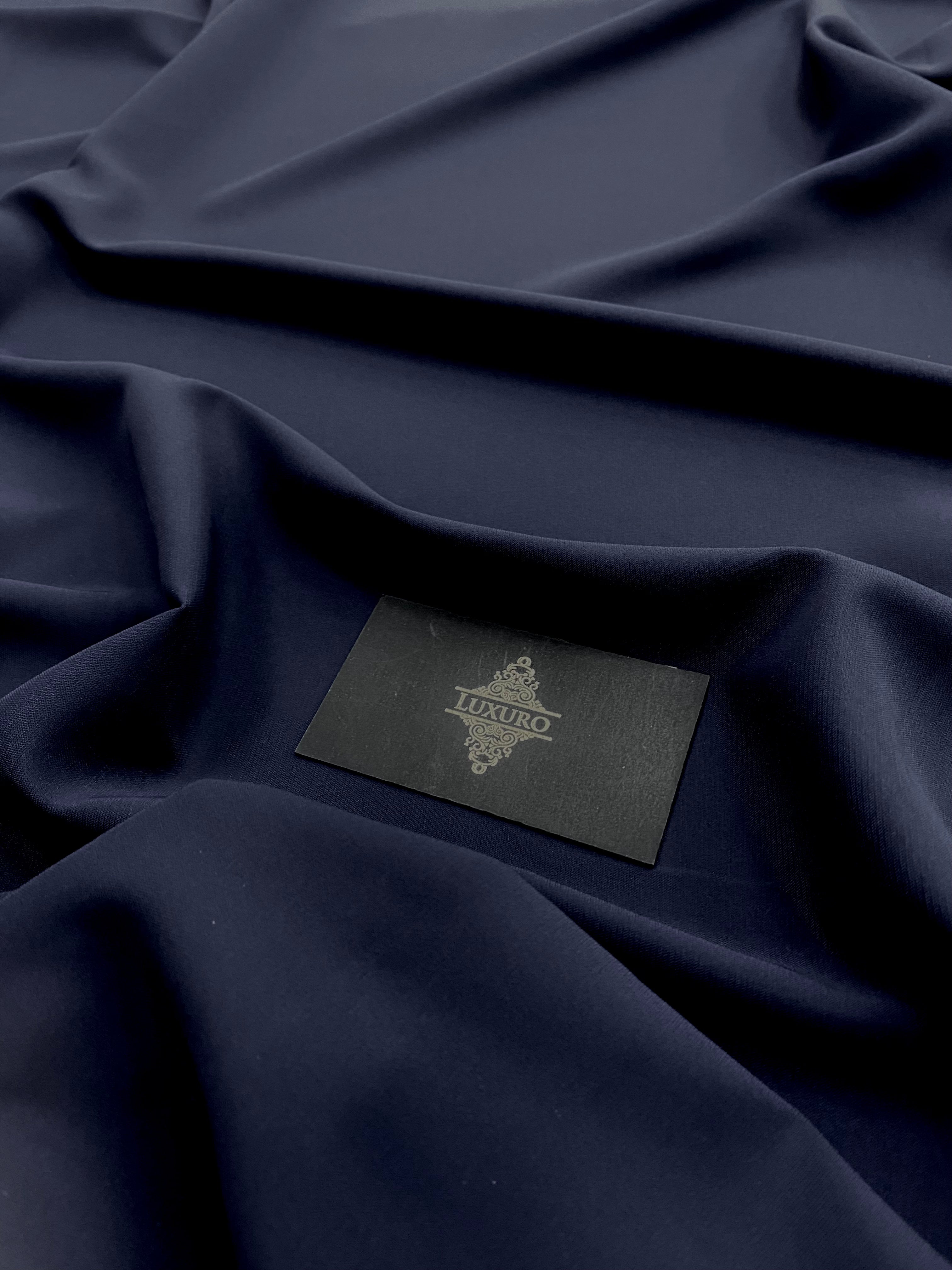 Triplu Voal Elastic Bleumarin