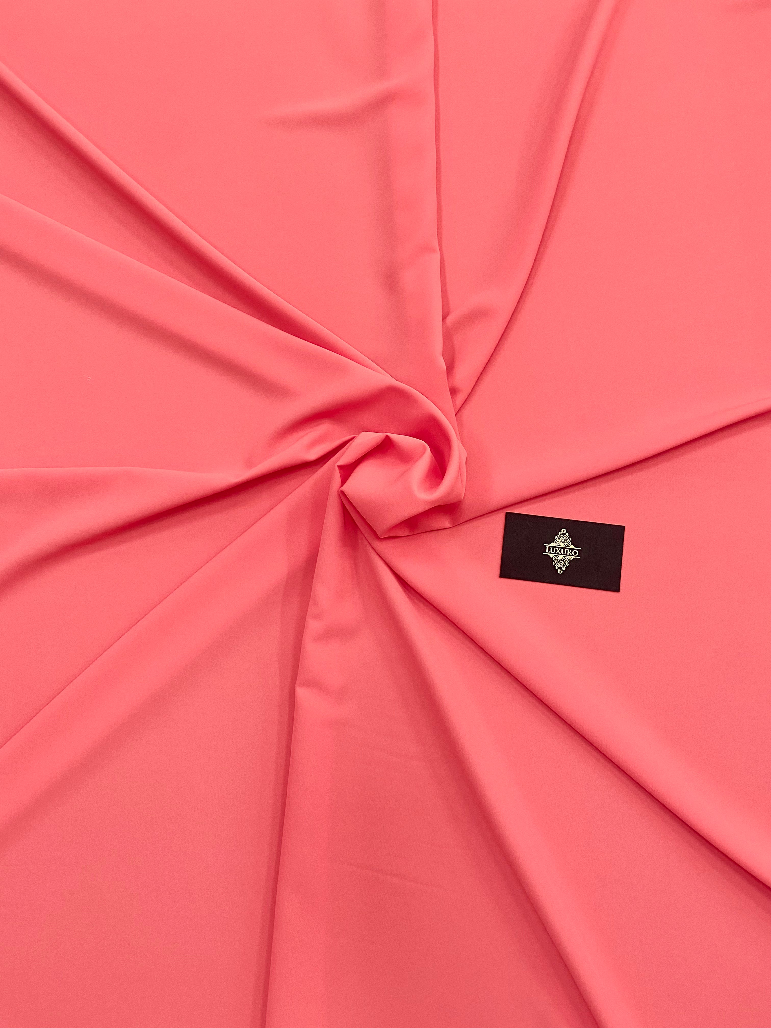 Triplu Voal Elastic Roz Coral