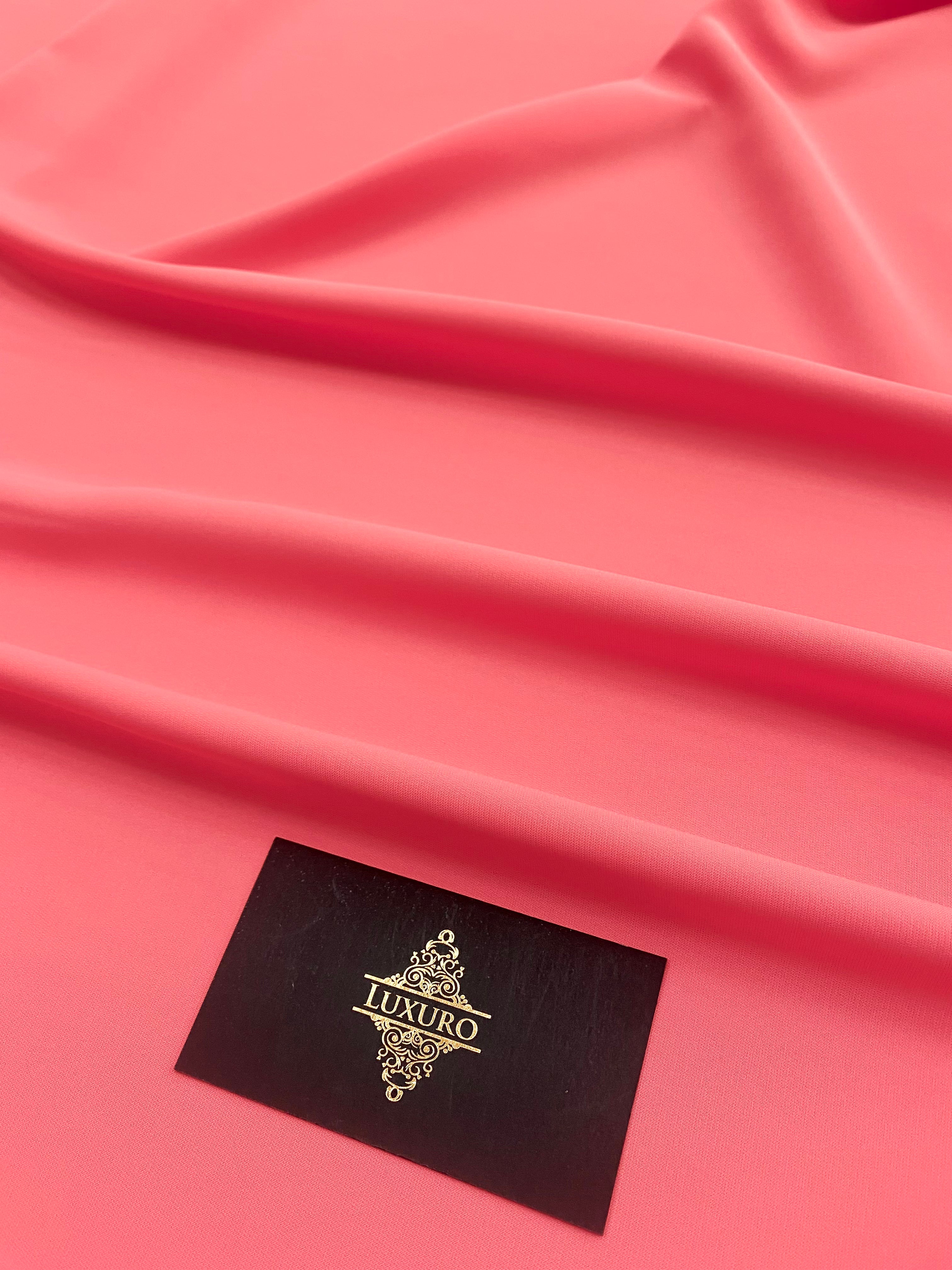 Triplu Voal Elastic Roz Coral
