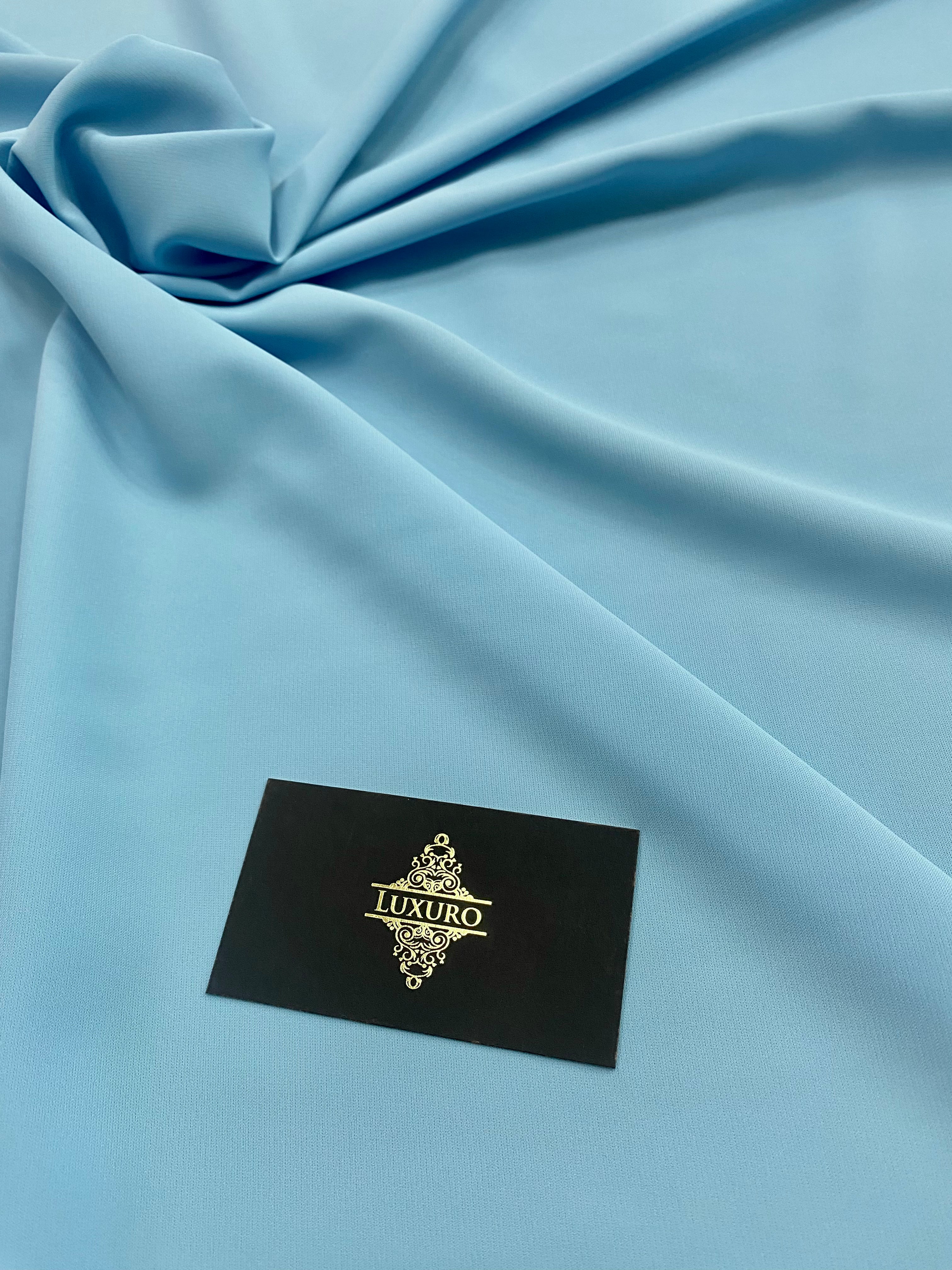 Triplu Voal Elastic Baby Blue