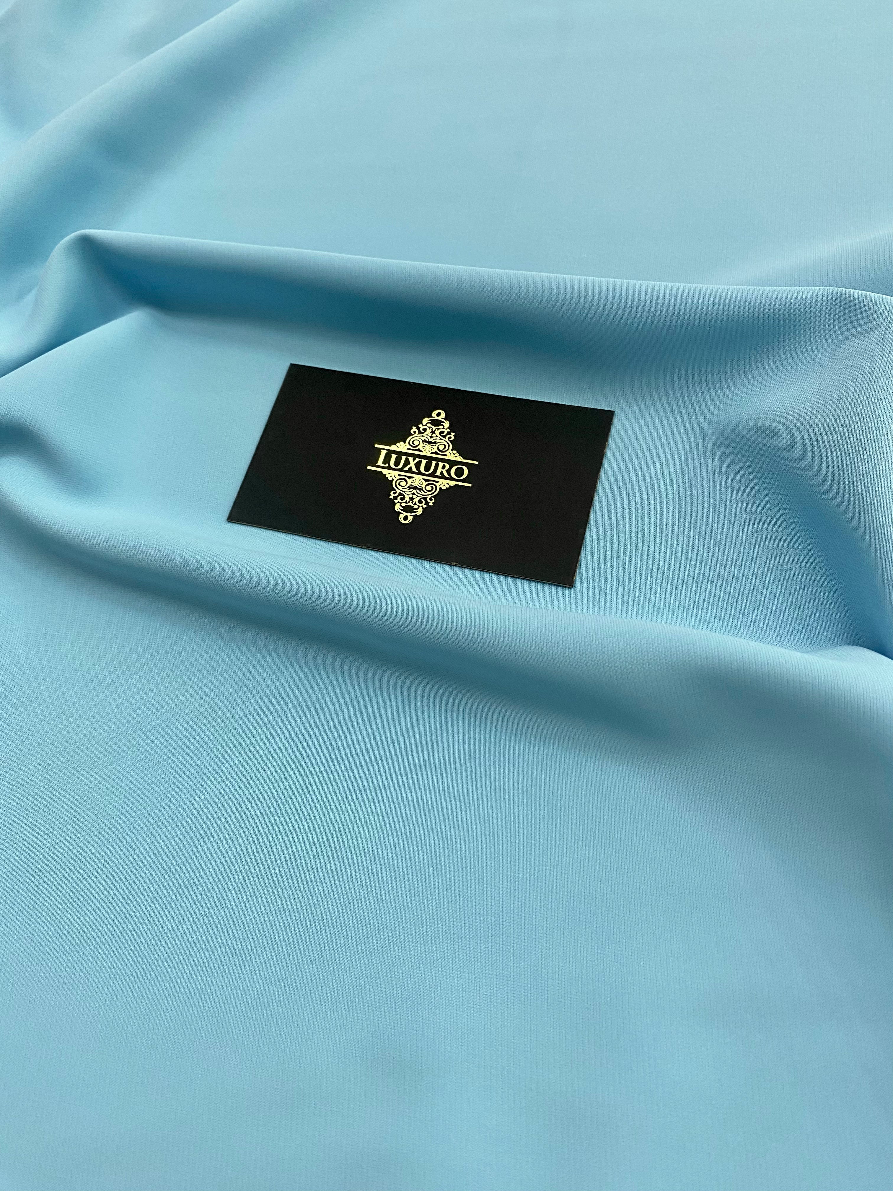 Triplu Voal Elastic Baby Blue