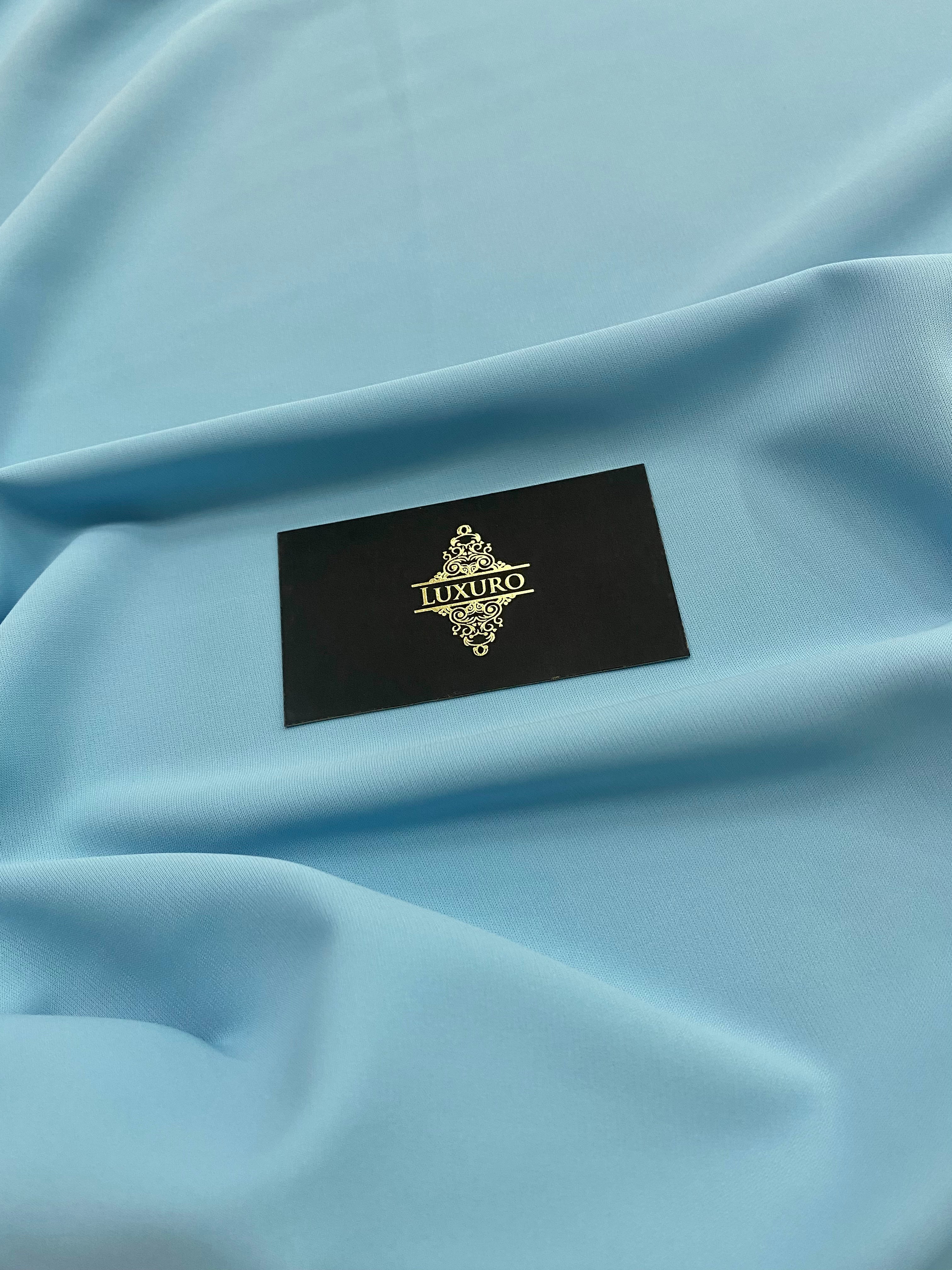 Triplu Voal Elastic Baby Blue