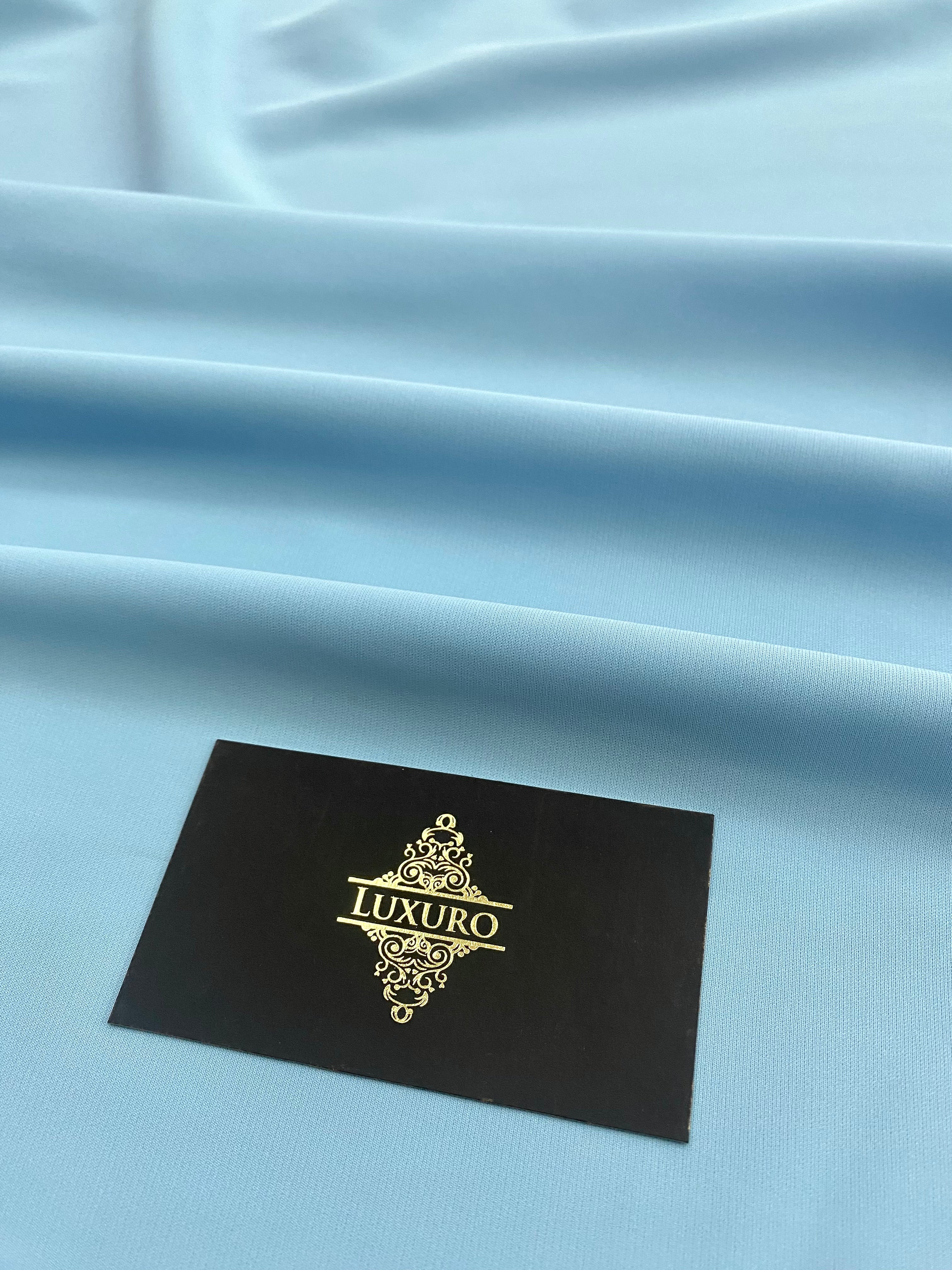 Triplu Voal Elastic Baby Blue