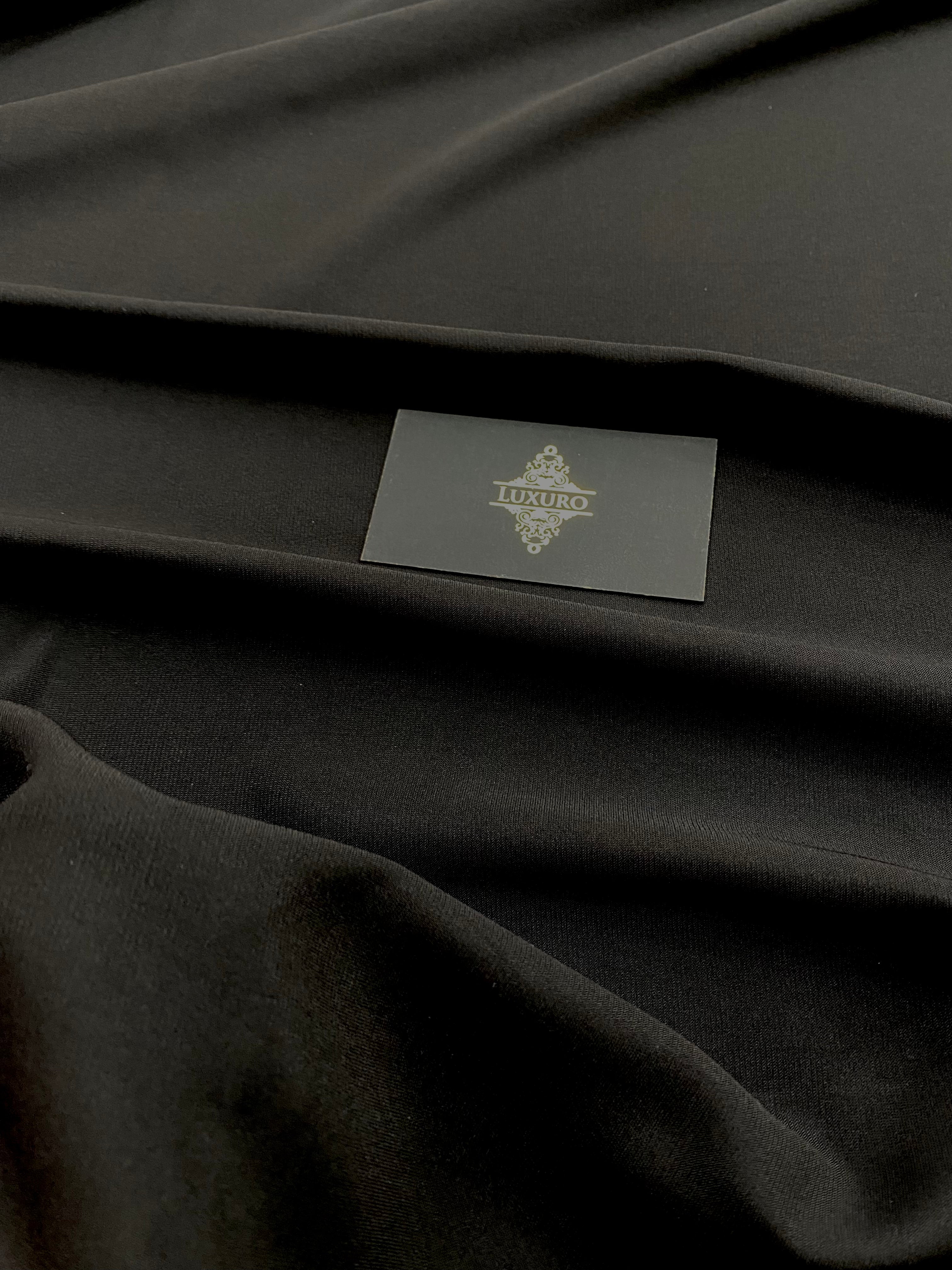 Triplu Voal Elastic Negru