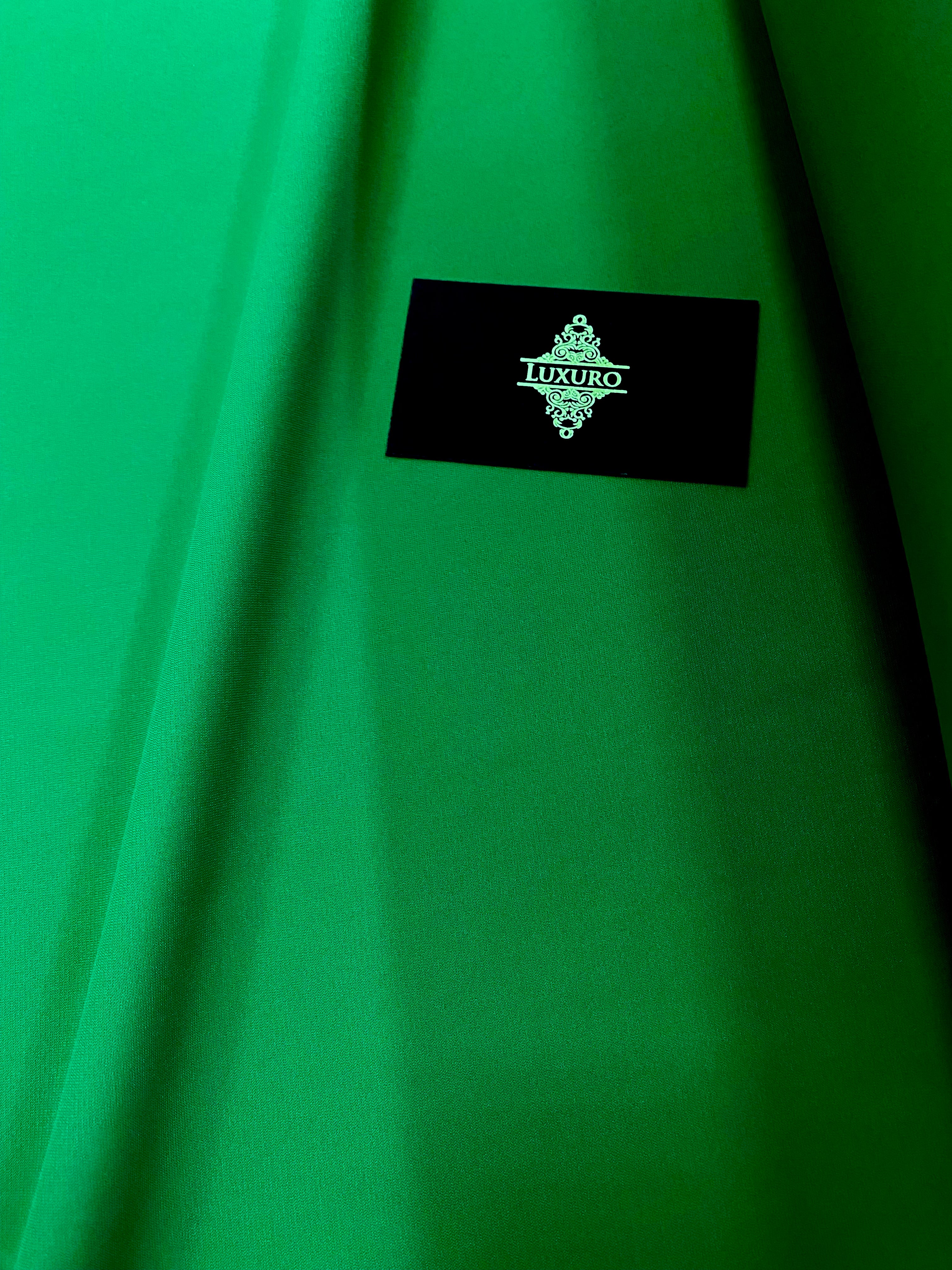 Triplu Voal Elastic Verde Aprins