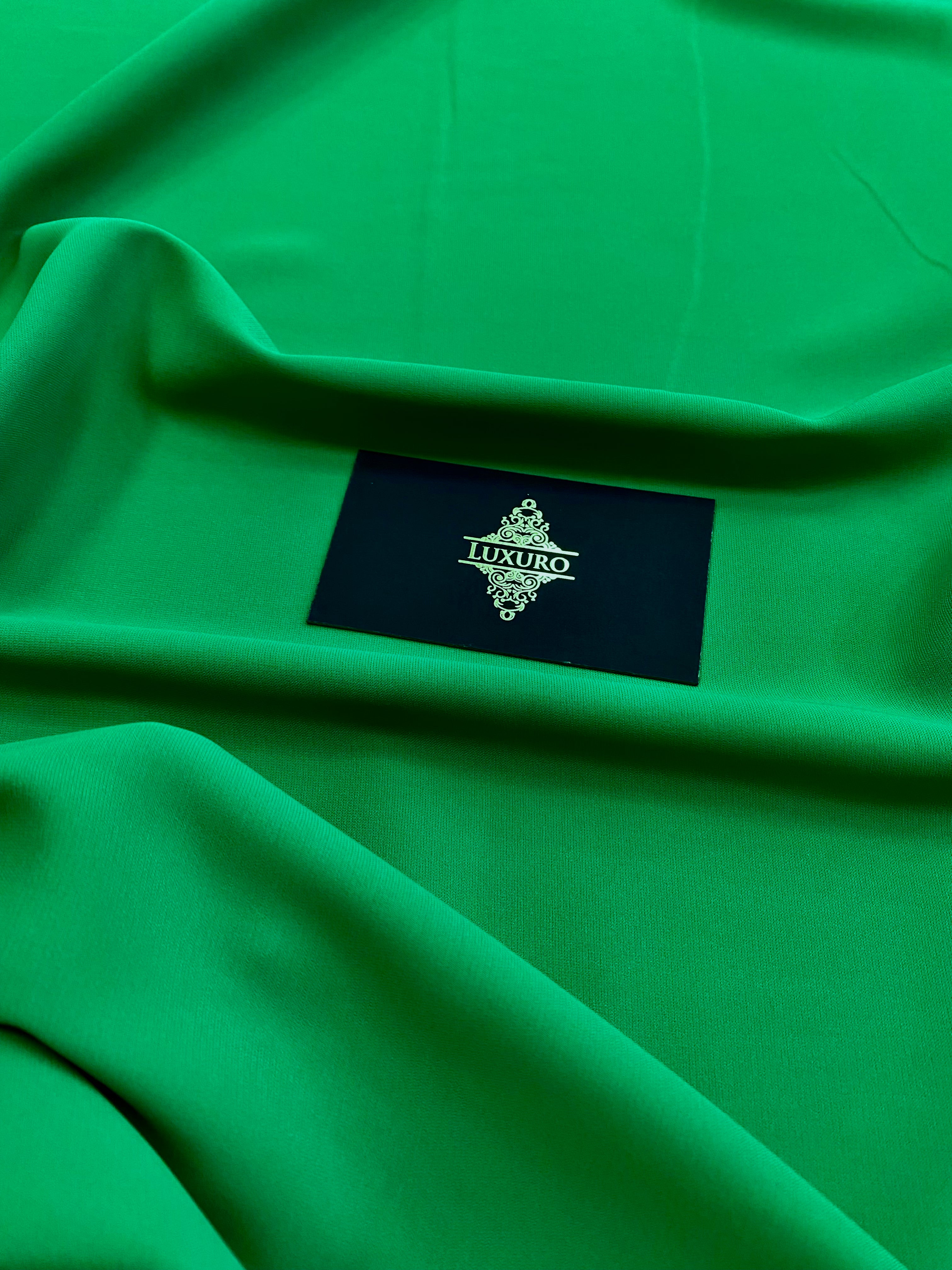 Triplu Voal Elastic Verde Aprins