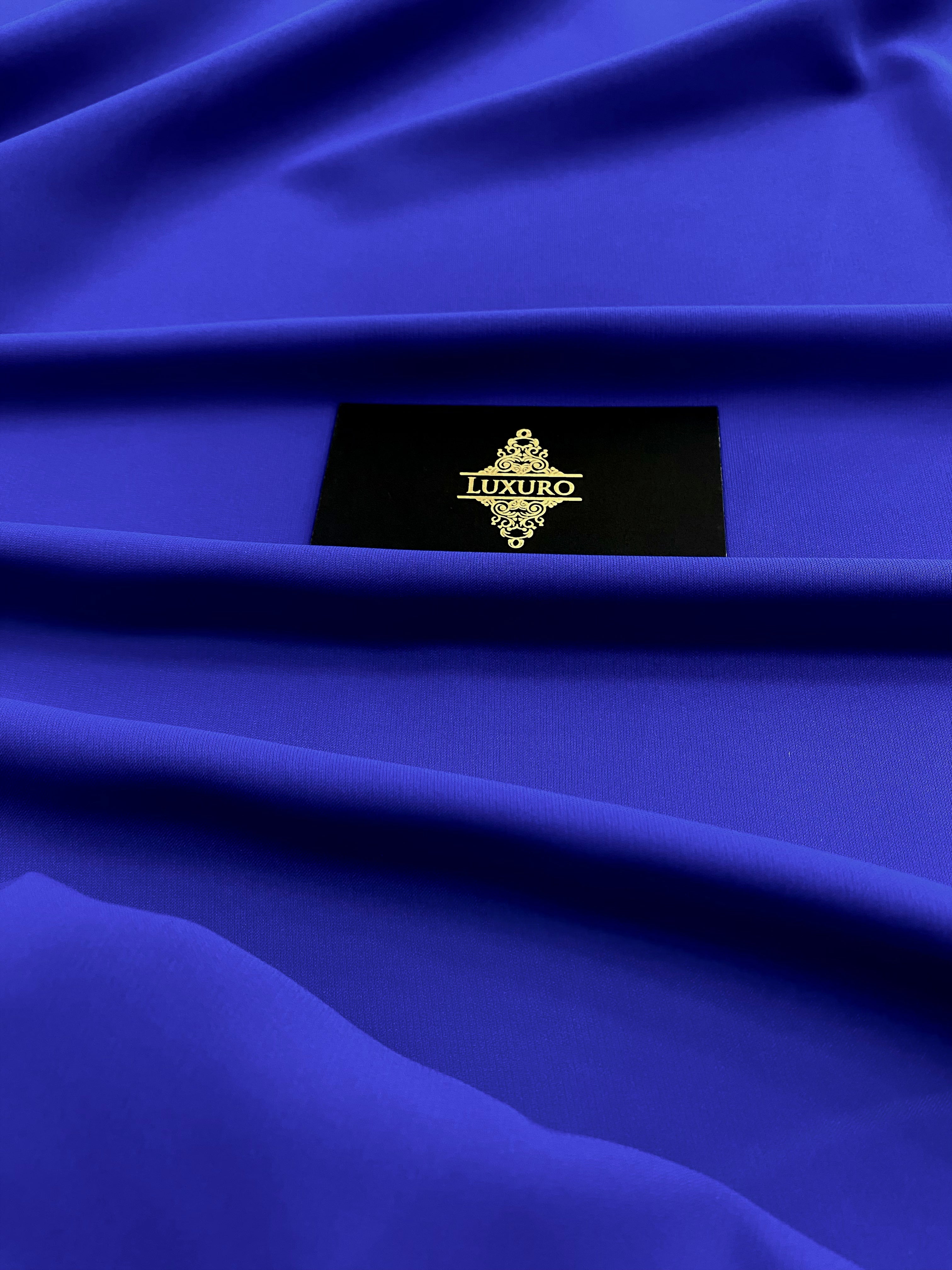 Triplu Voal Elastic Albastru Royal