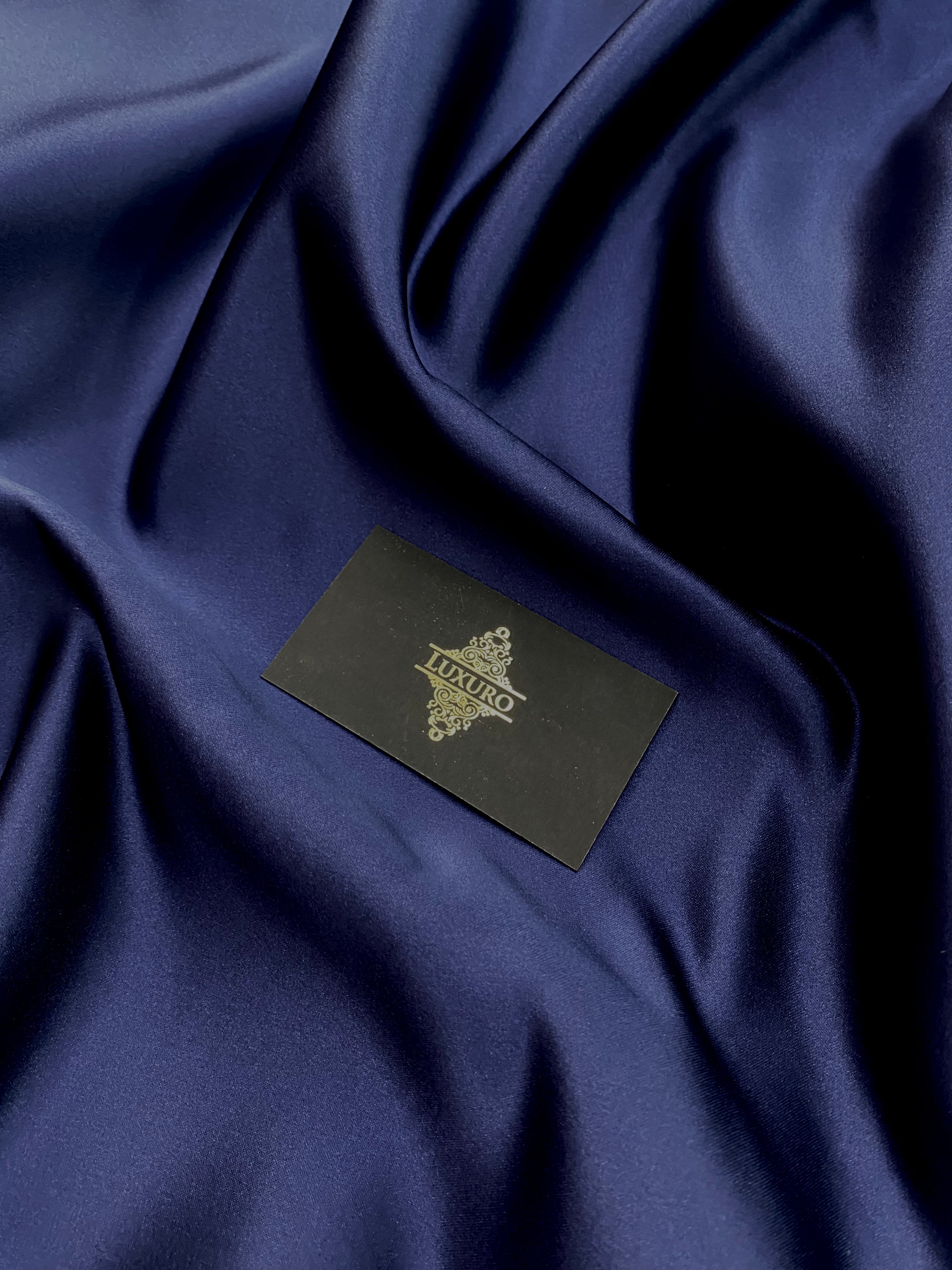 Tafta Fixa Premium Sidefata Bleumarin