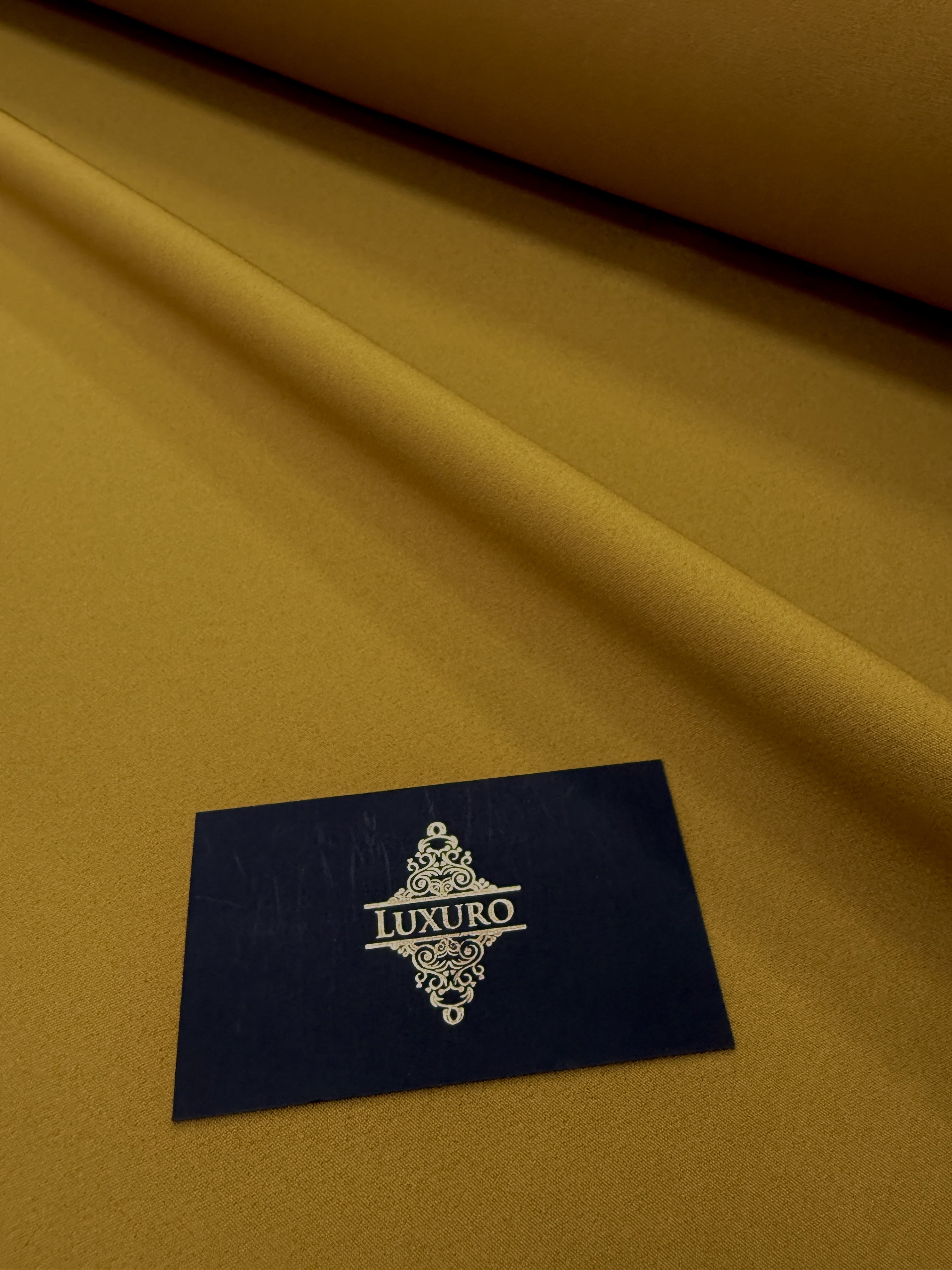 Crep rugalmas Barbie prémium sötét mustársárga