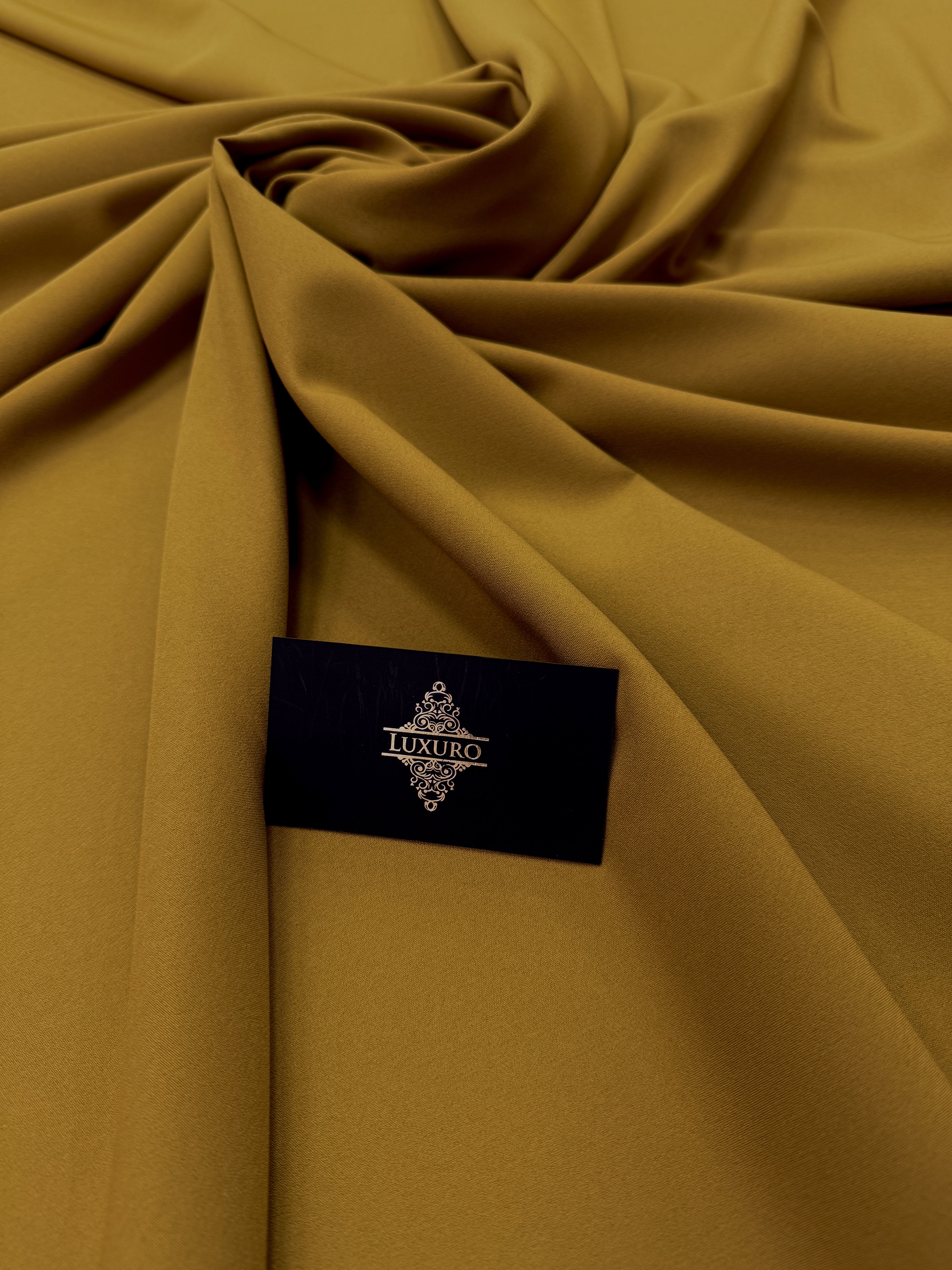 Barbie Premium Elastic Crepe Dark Mustard Yellow