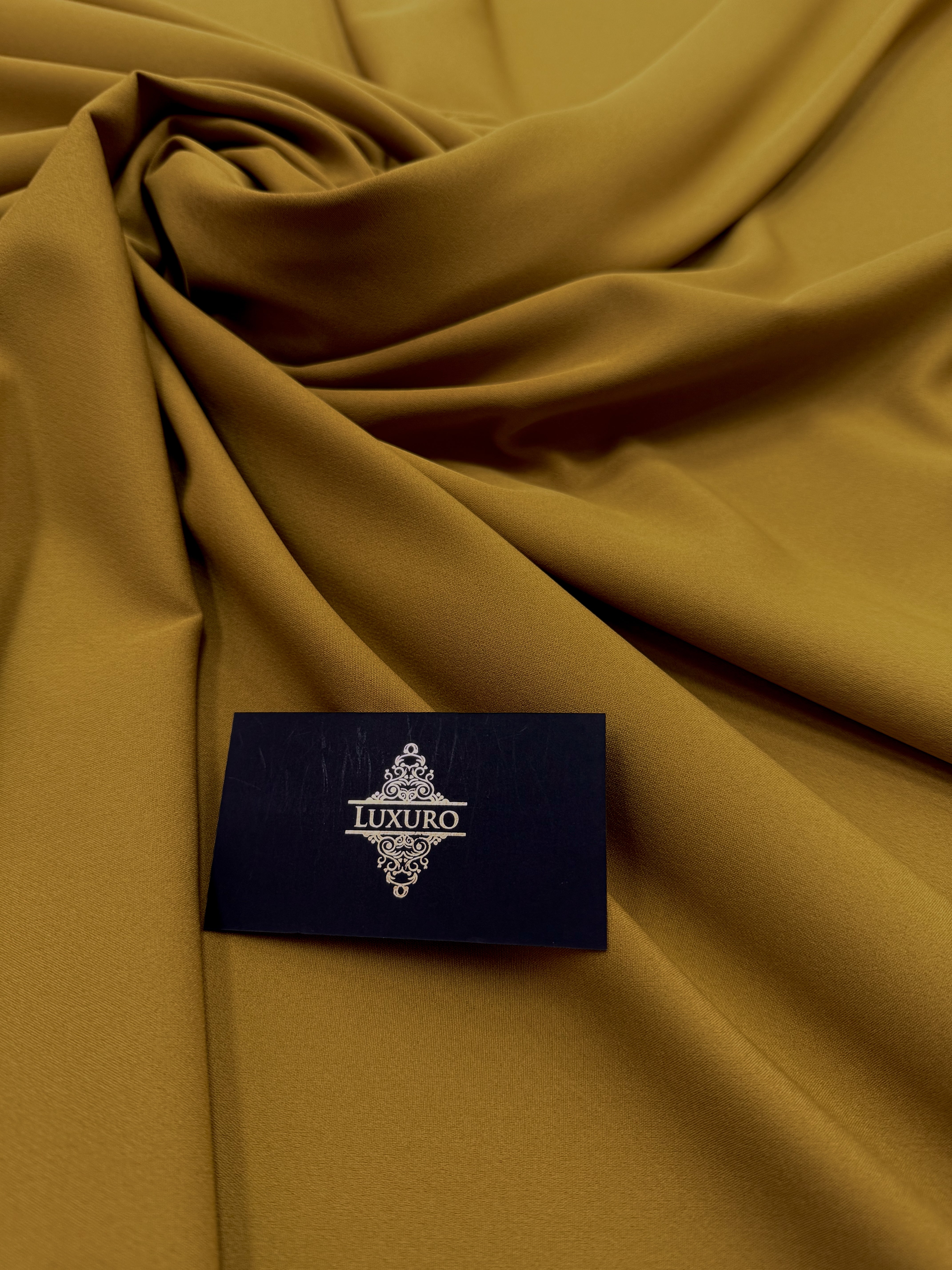 Barbie Premium Elastic Crepe Dark Mustard Yellow