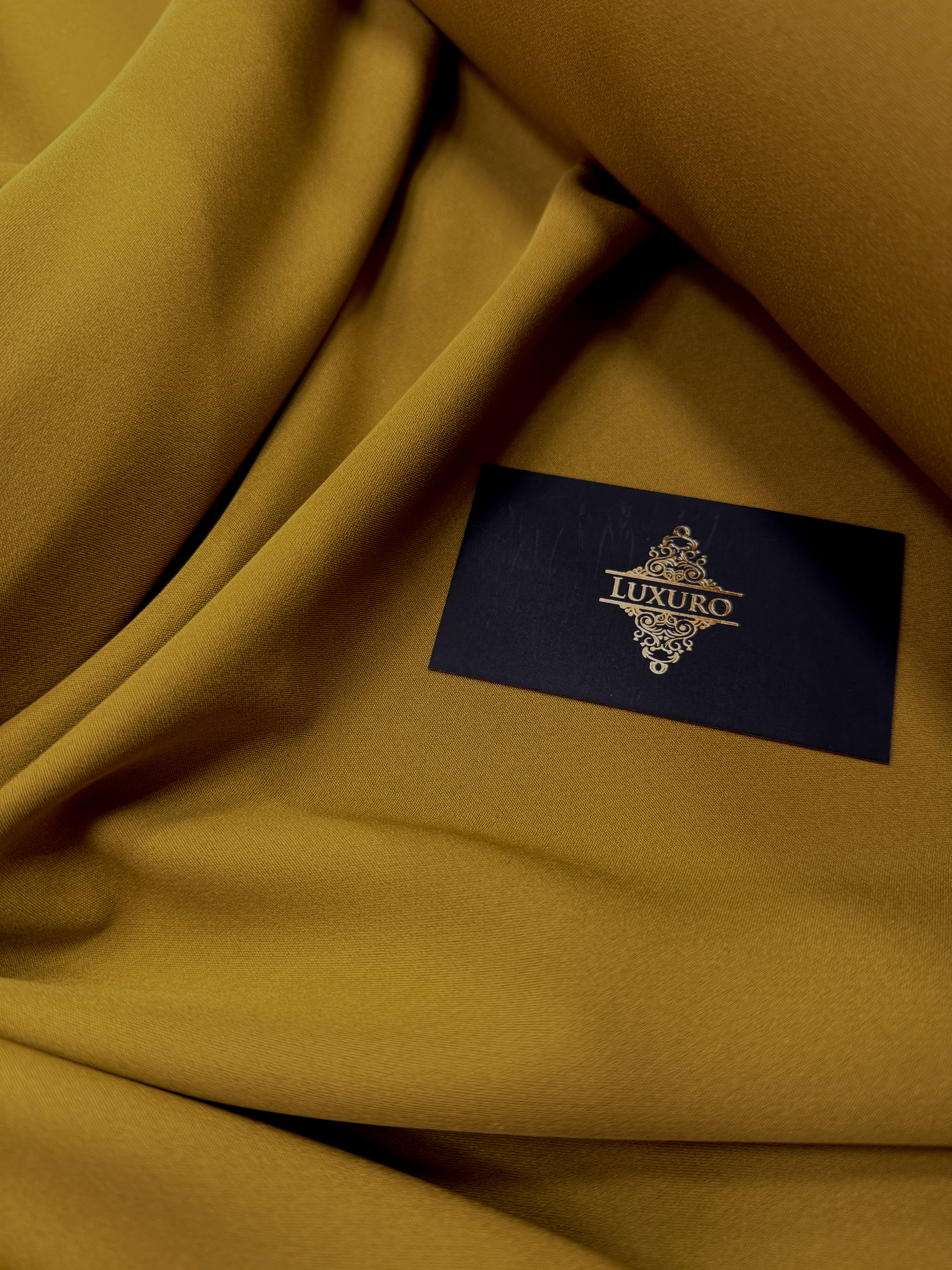 Barbie Premium Elastic Crepe Dark Mustard Yellow