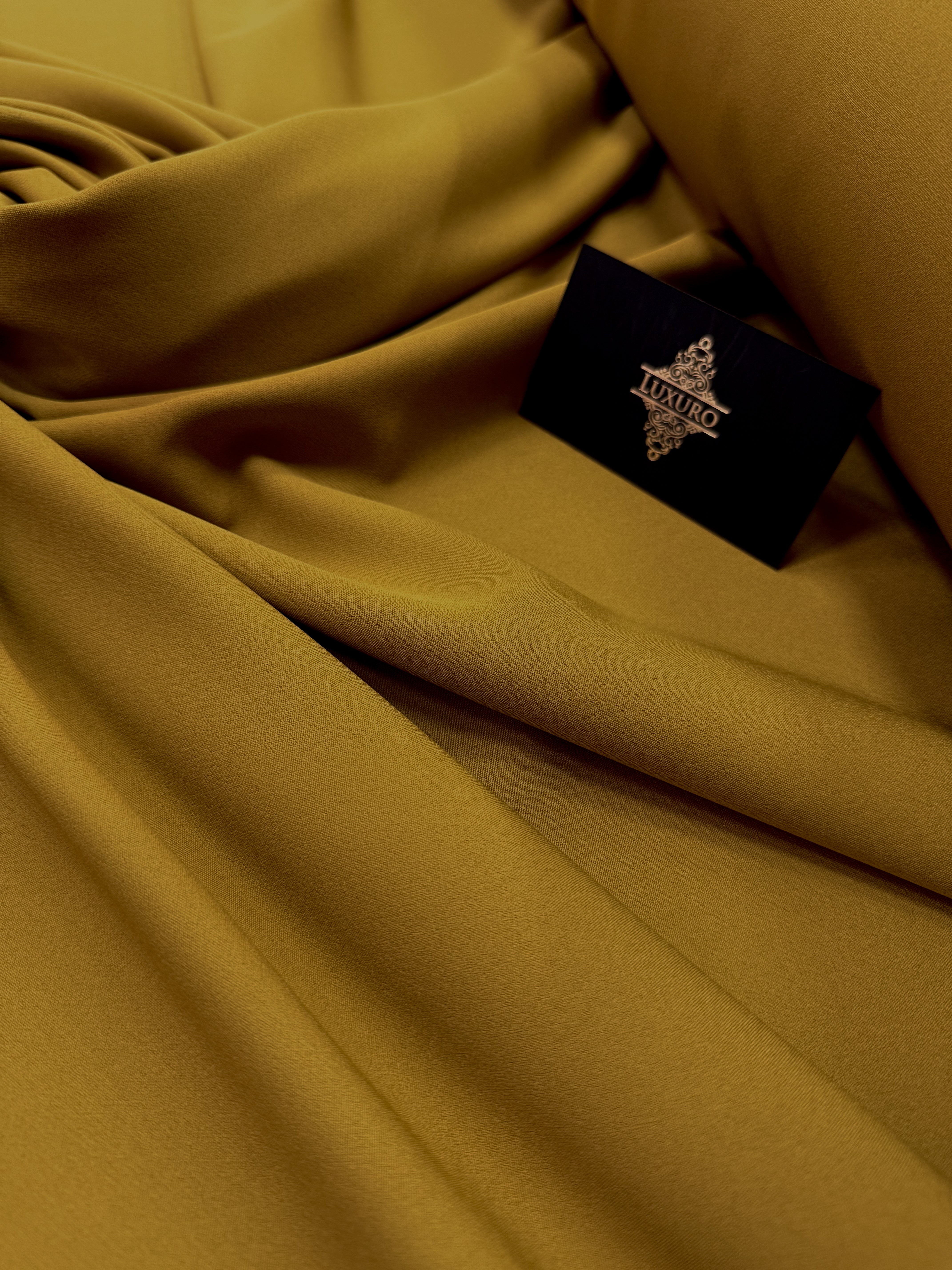 Barbie Premium Elastic Crepe Dark Mustard Yellow