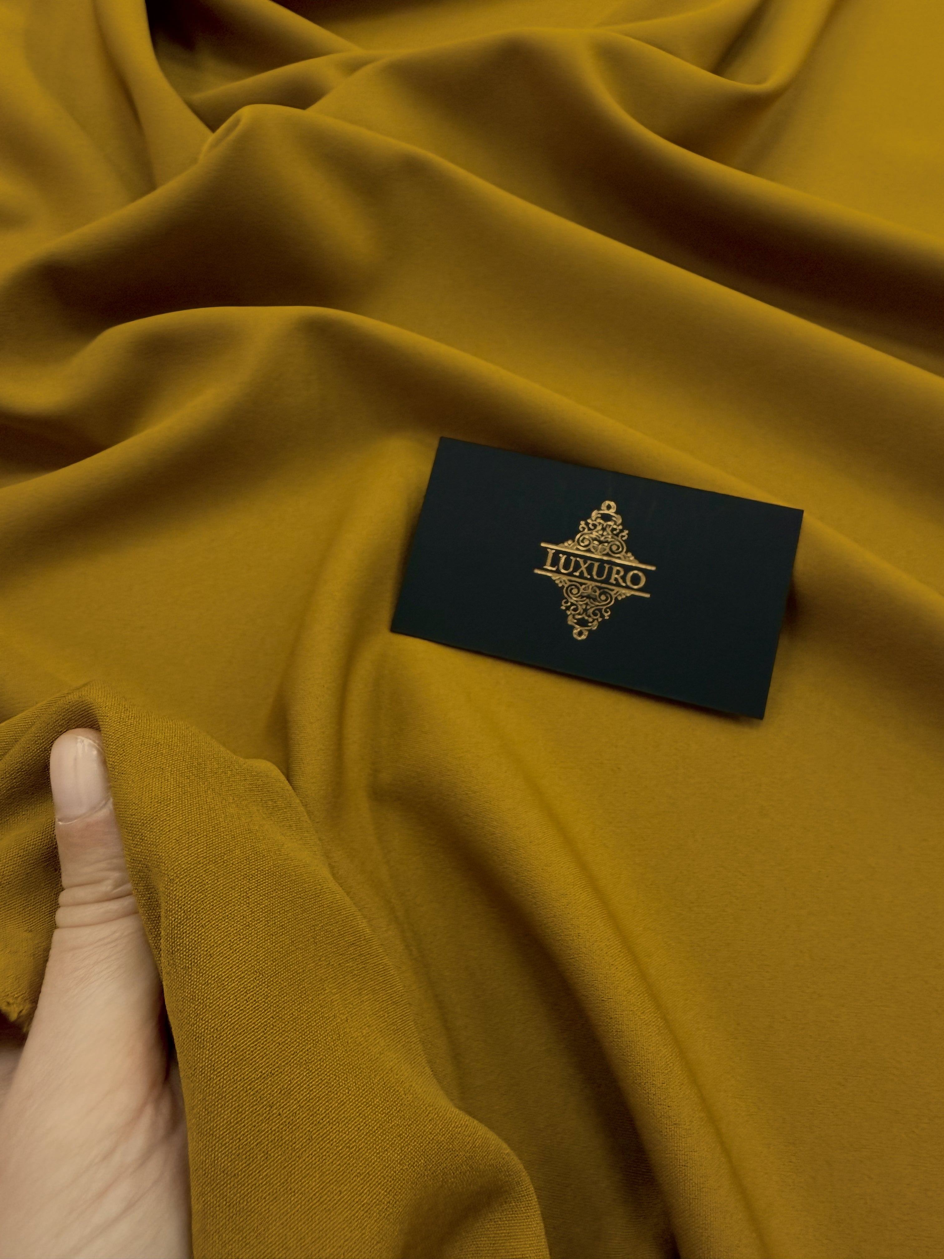 Barbie Premium Elastic Crepe Dark Mustard Yellow