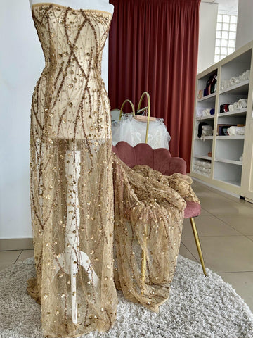 Dantela Auriu Antic Haute Couture