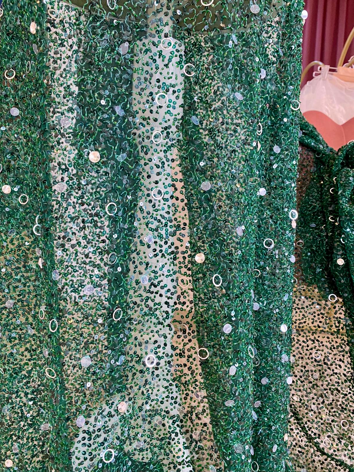 Dantela Verde Smarald Haute Couture