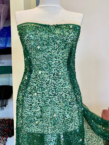 Dantela Verde Smarald Haute Couture