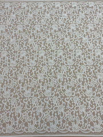Dantelă Chantilly Ivory - Cupon 3 m