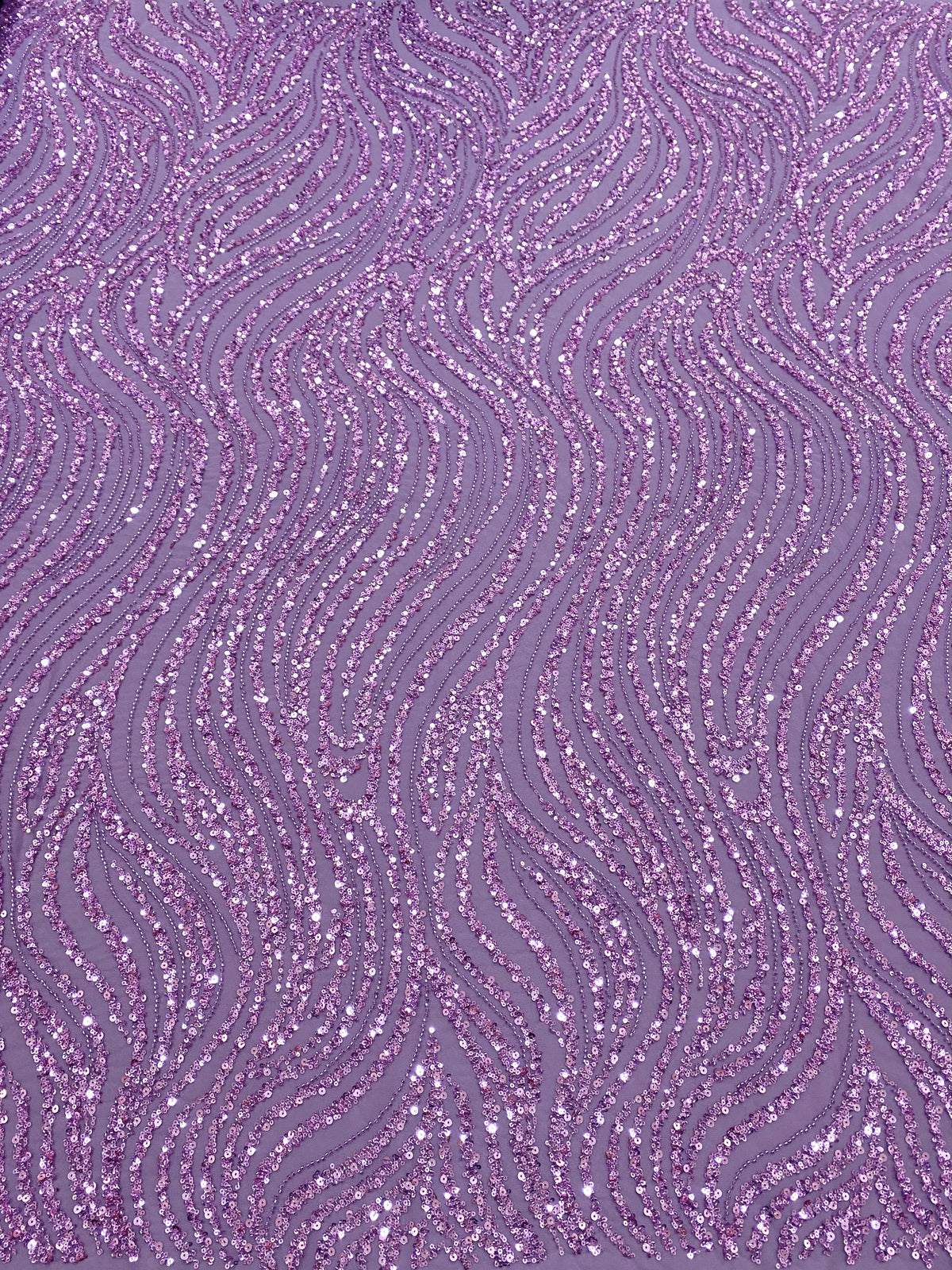 Dantela Couture Pudra cu Model Liniar, cu Margele si Paiete