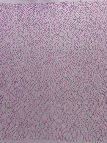 Dantela Couture Pudra cu Siraguri din Margele