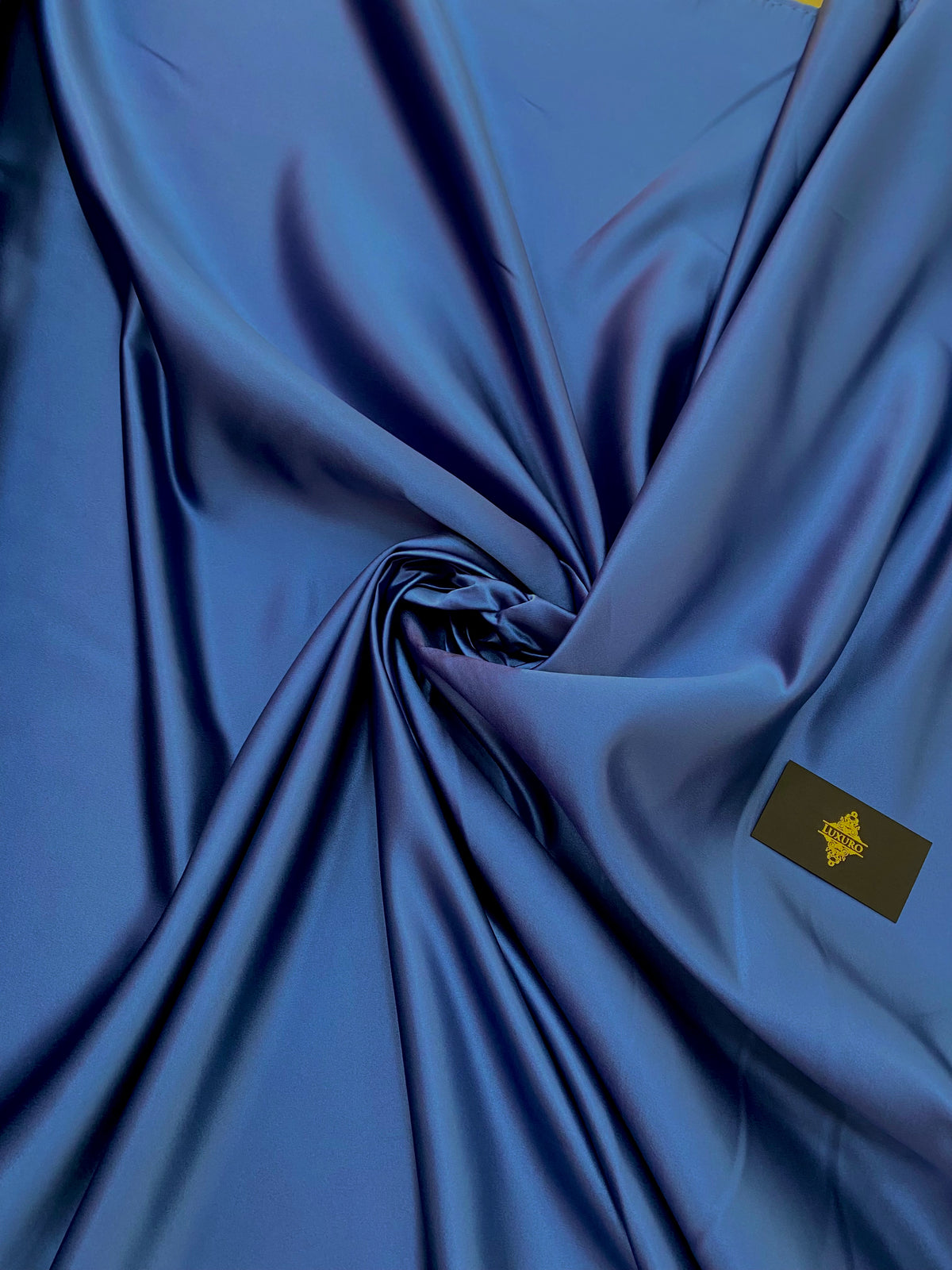 Tafta Fixa Premium Sidefata Albastru Marin