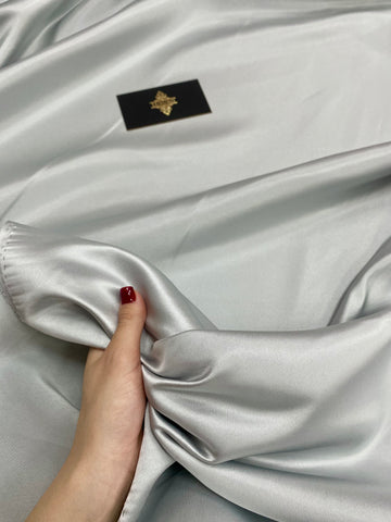 Tafta Fixa Premium Sidefata Argintie