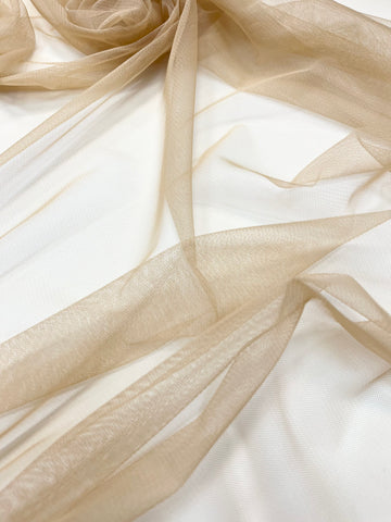 Tulle Elastic Nude Deschis - 1.5 m Latime