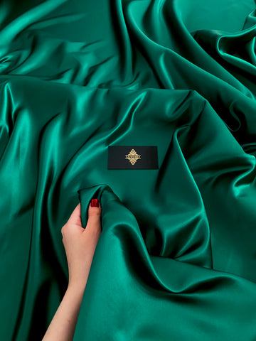 Tafta Fixa Premium Sidefata Verde Smarald