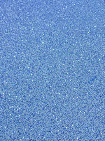 Dantela Couture Sky Blue cu Model General, cu Margele si Paiete