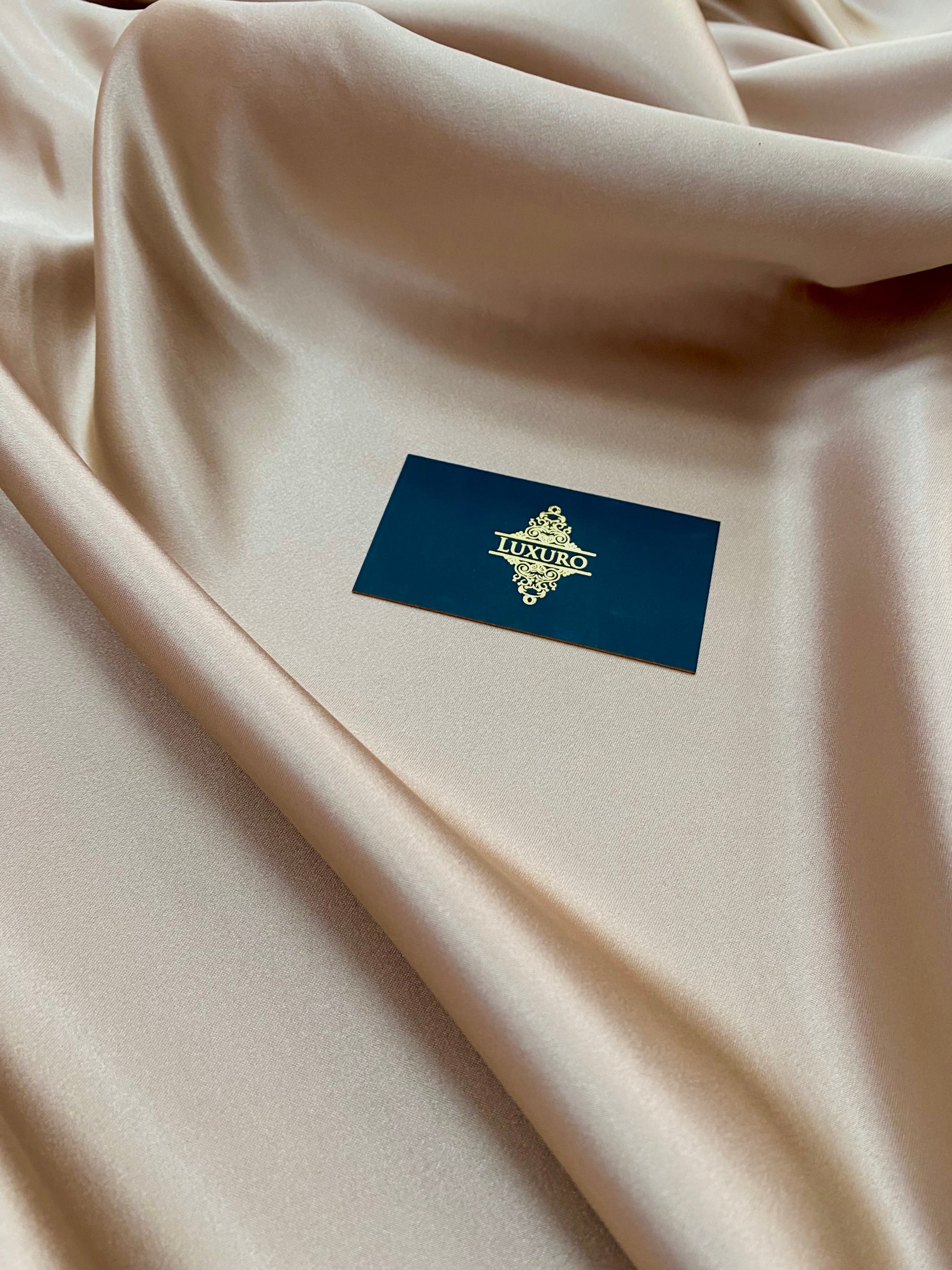 Tafta Fixa Premium Sidefata Nude Inchis