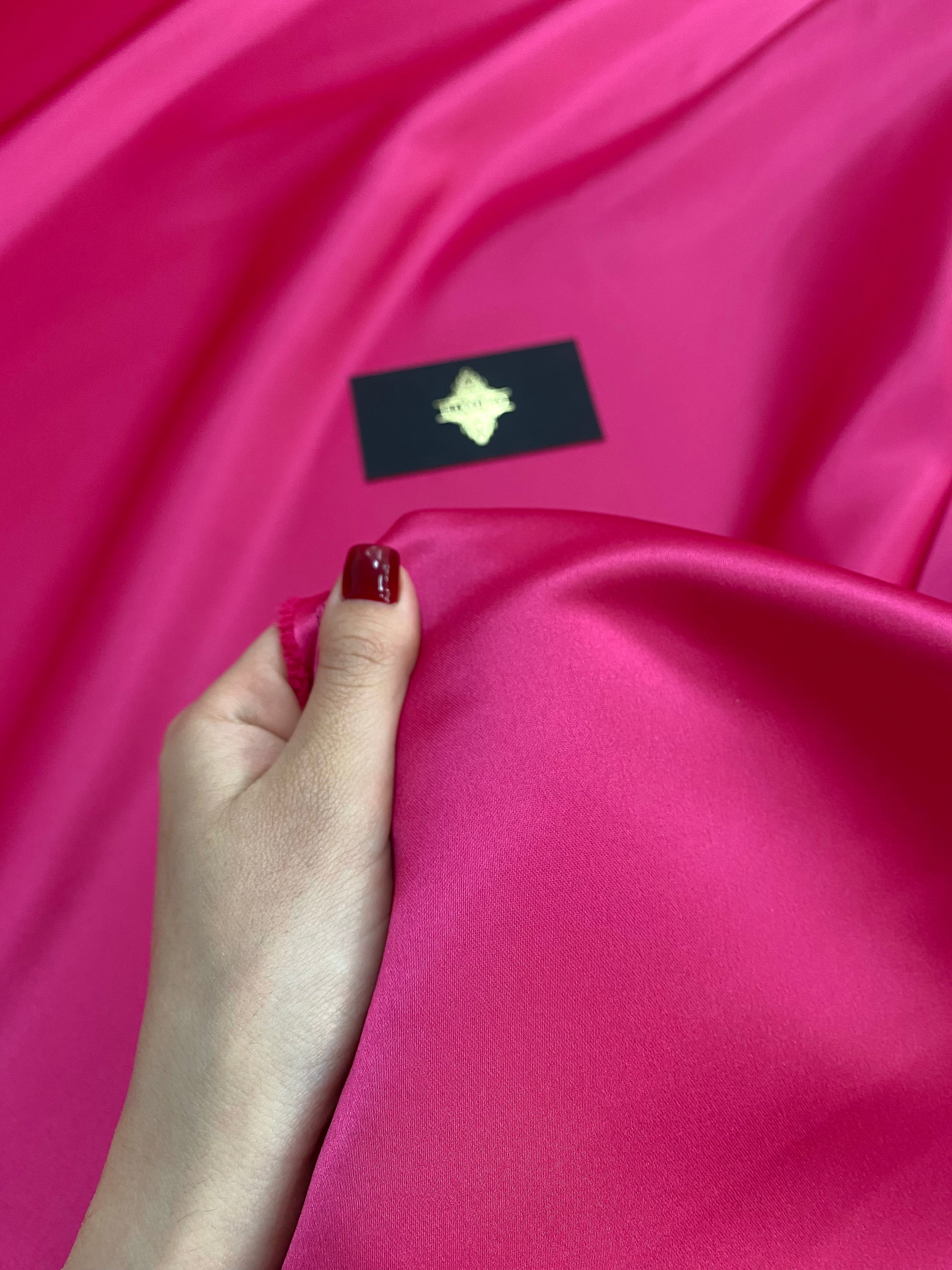 Tafta Fixa Premium Sidefata Fucsia