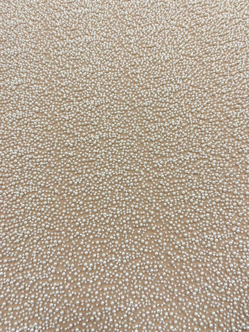 Dantela Couture Ivory cu Model General, cu Perle si Margele