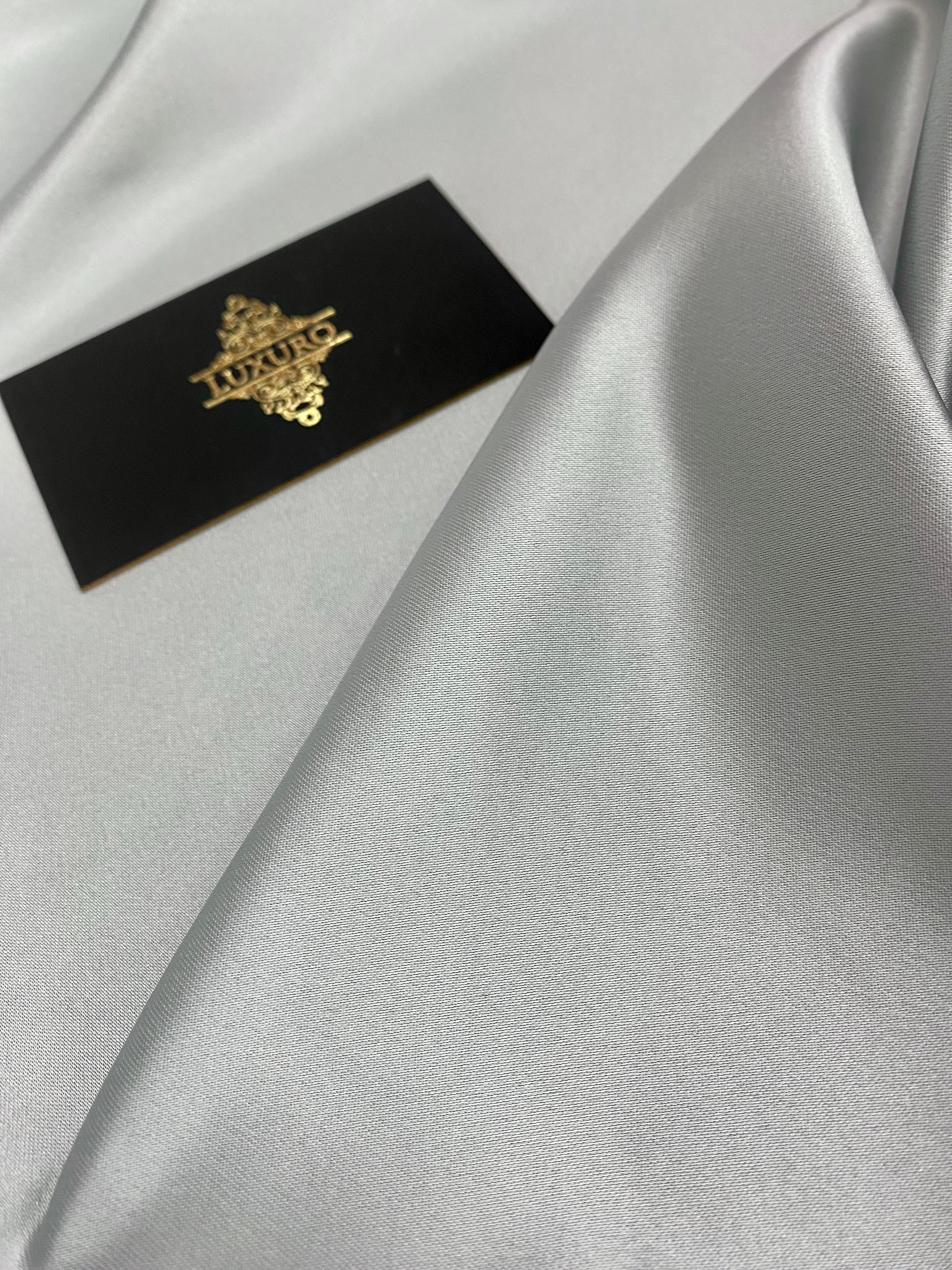 Tafta Fixa Premium Sidefata Argintie