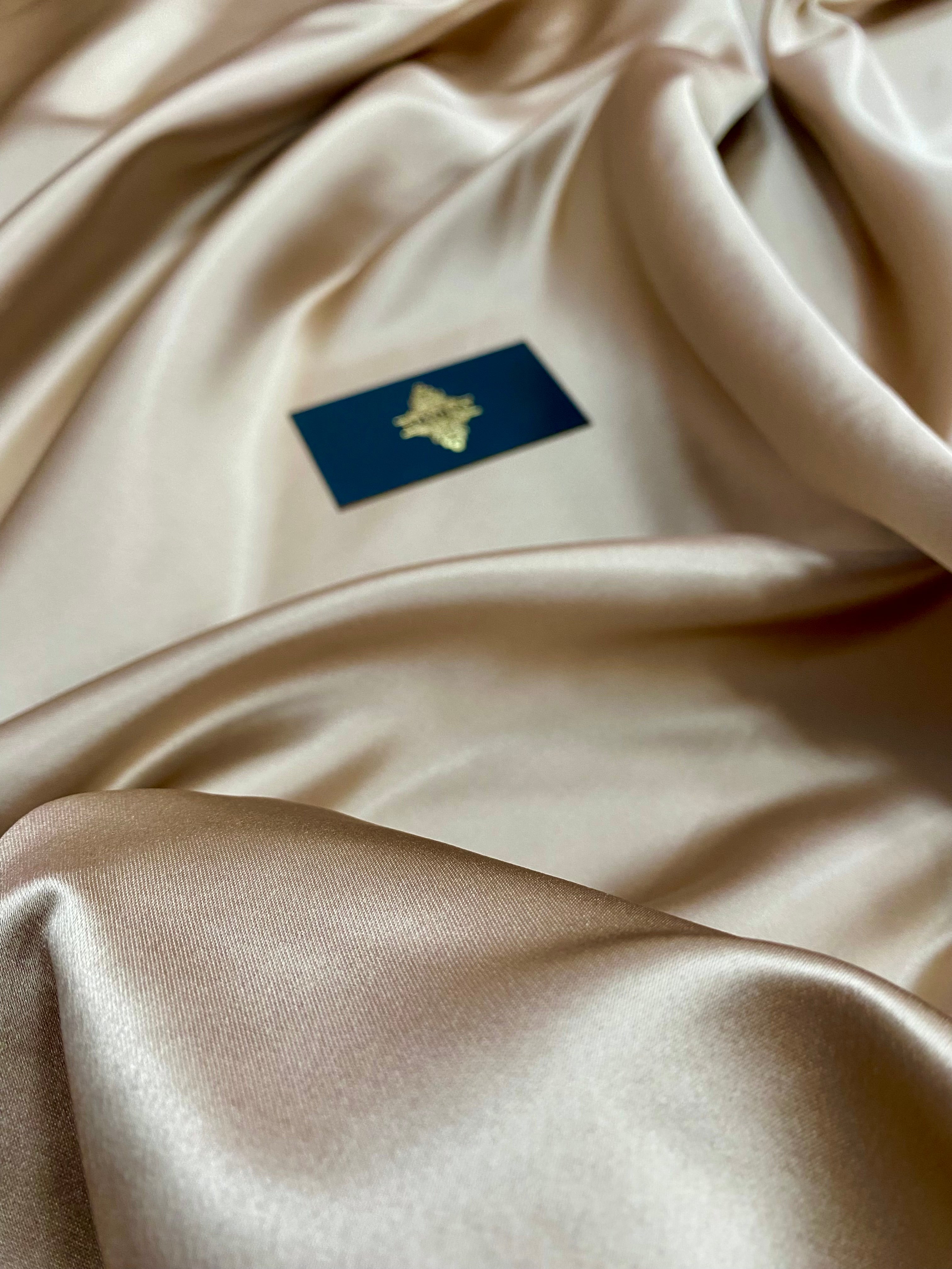 Tafta Fixa Premium Sidefata Nude Inchis